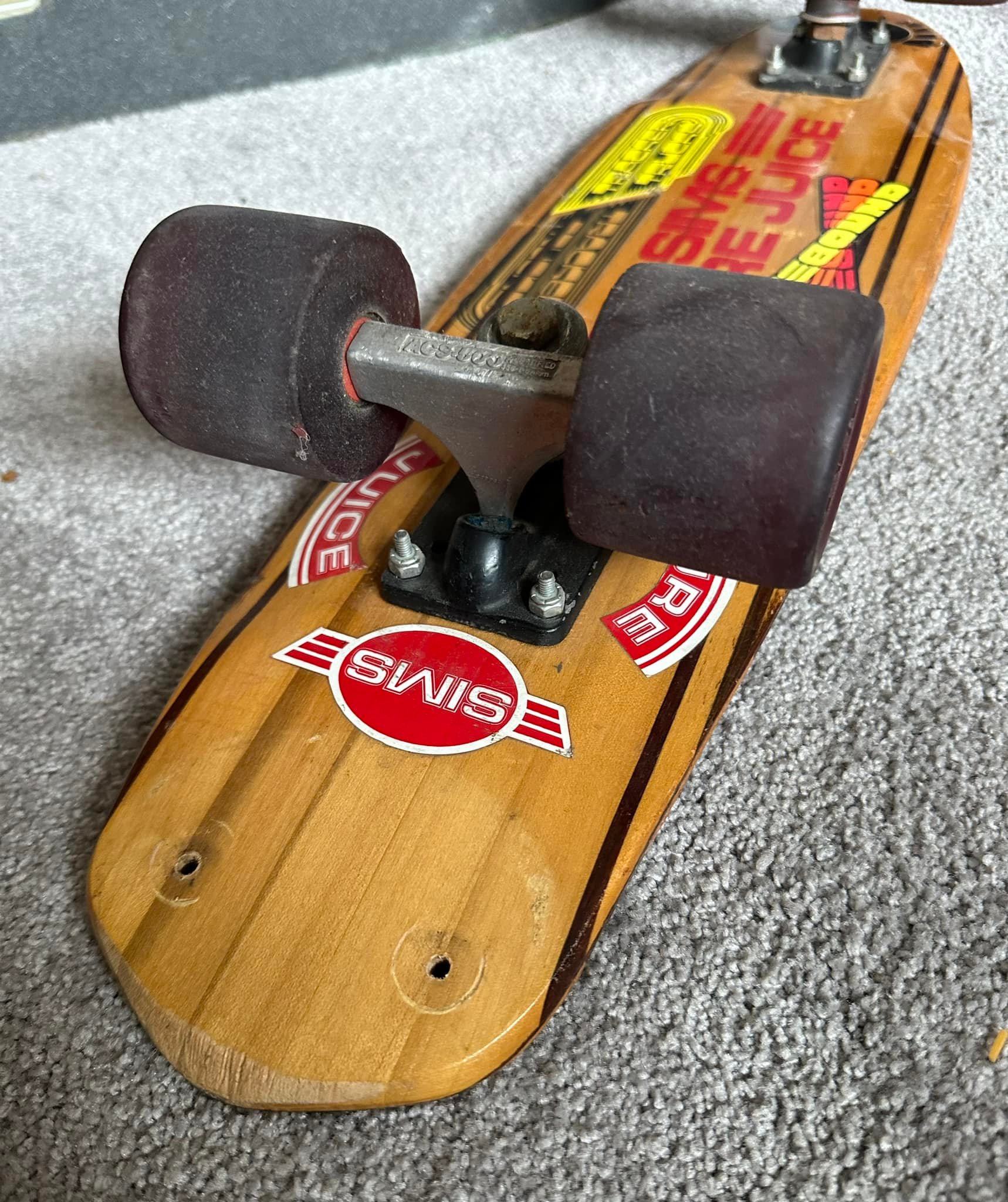 Sims 27 Taperkick Skateboard for Sale with Acs 500's and