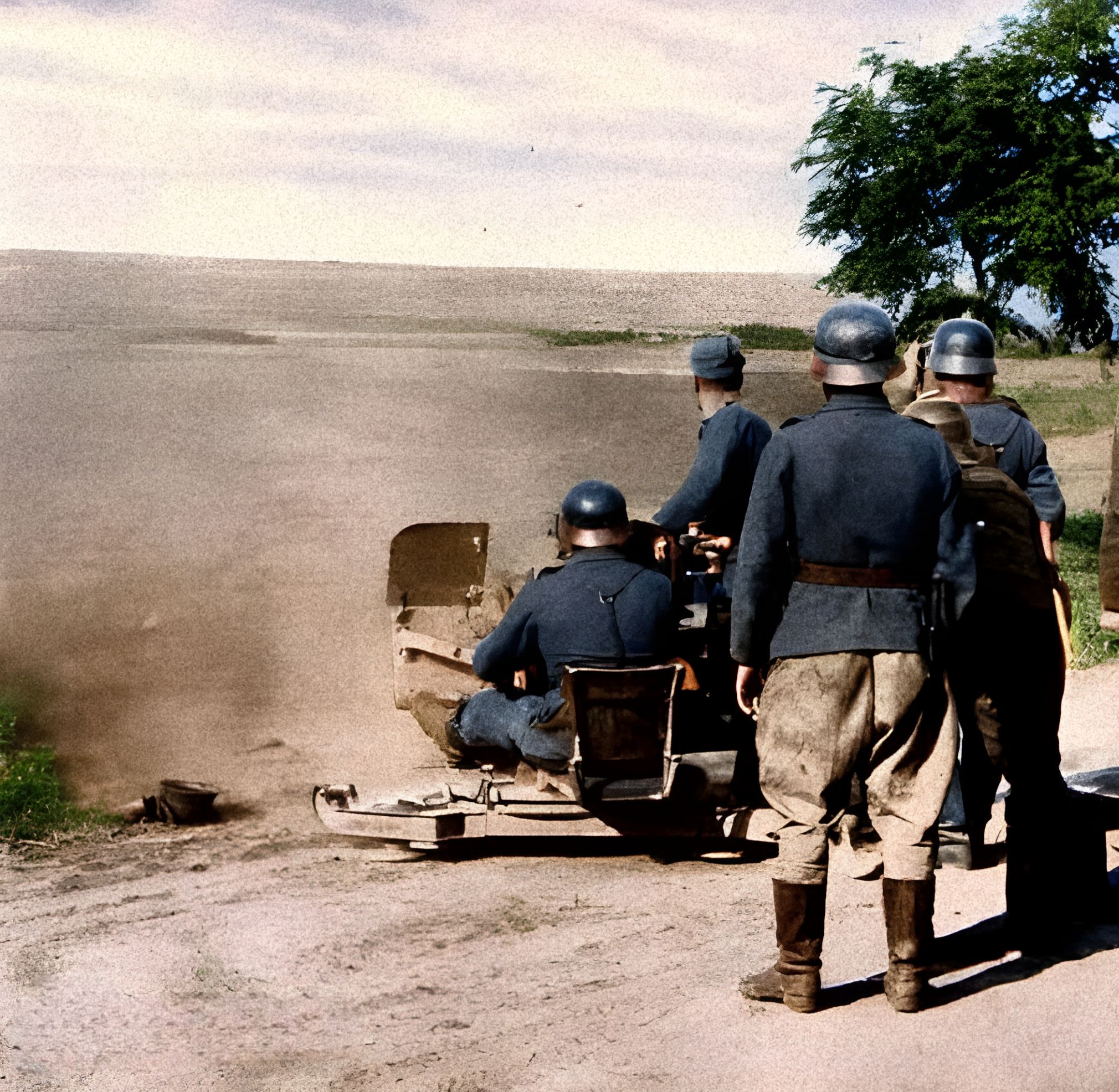 CH Inam - A historical photo of German soldiers operating a 20mm Flak ...