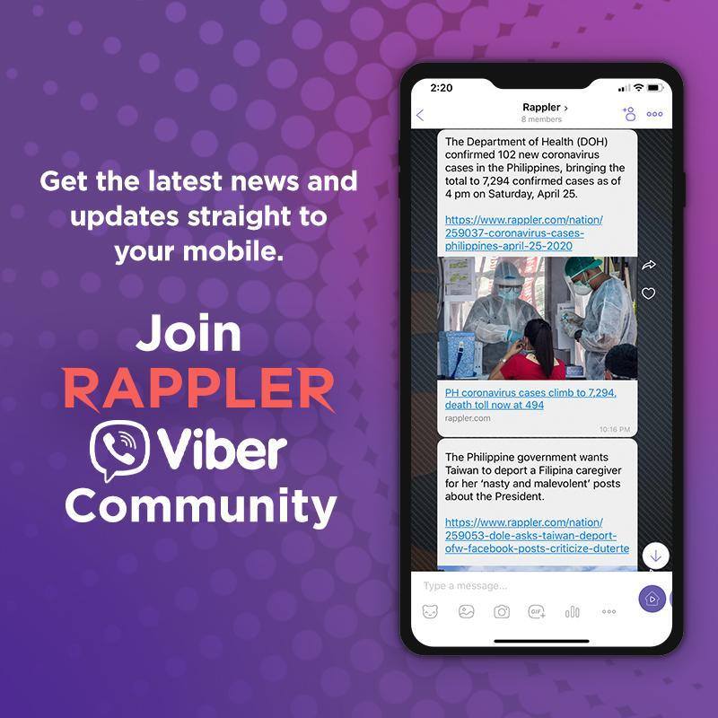 Rappler - Rappler is now on Viber! Join our Viber... | Facebook