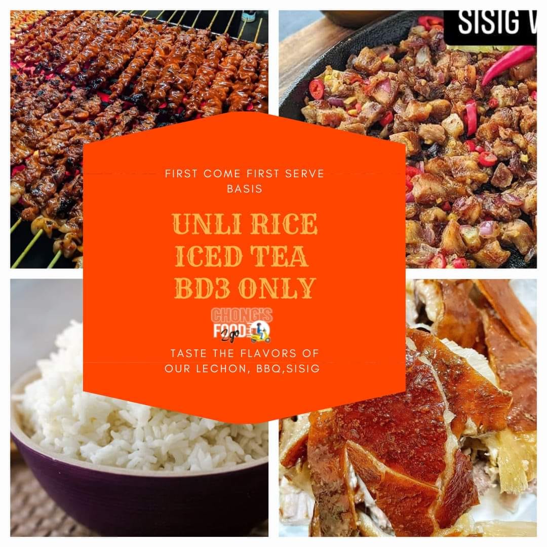 CHongsfood2go - UNLI RICE UNLI ICEDTEA FIRST COME FIRST... | Facebook