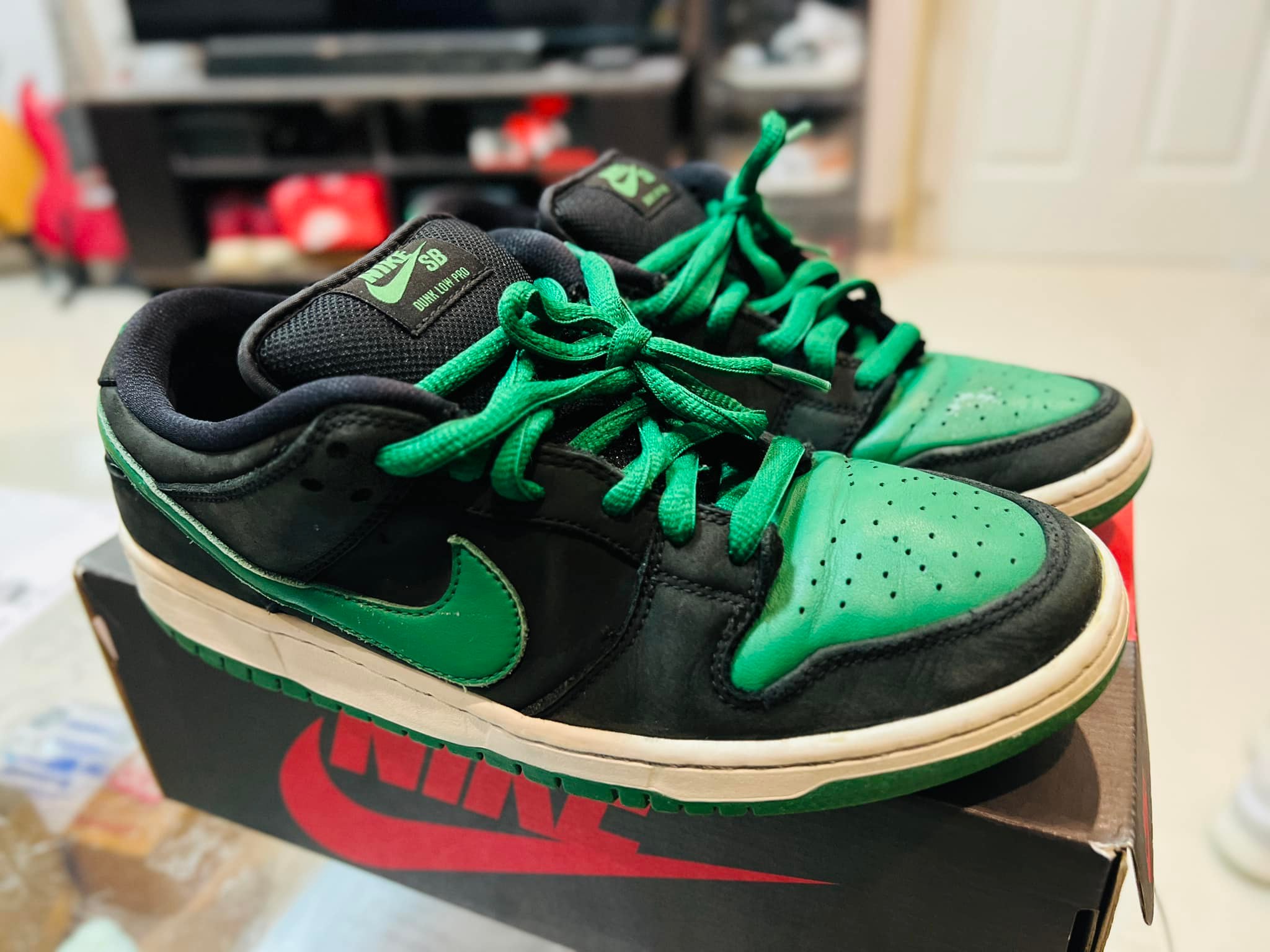 Nike SB Dunk Low Pro J Pack Pine Green Mens“ 💚🖤 ค่าตัว 1,790 บาท