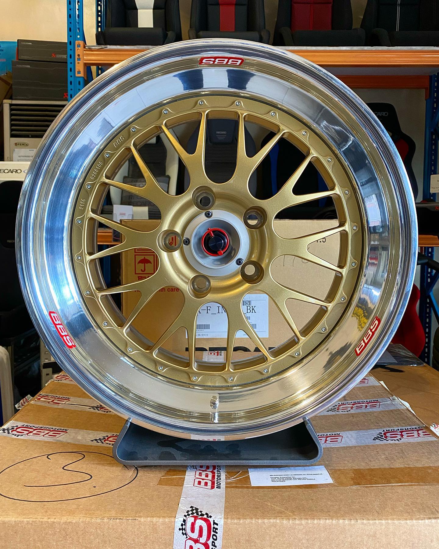 BBS E88 Forged 3-piece motorsport wheel. . Shown is the 19x12 5