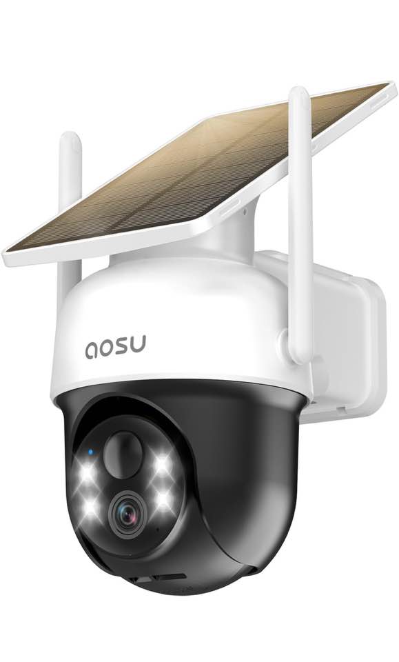 ANRAN 3/4G LTE Cellular Security Camera Outdoor Wireless, 2K Solar Cellular Camera No WiFi Needed Pan Tilt 360view Smart Motion Activated Simsd Card Included Ip66 Waterproof Pir Human Detec