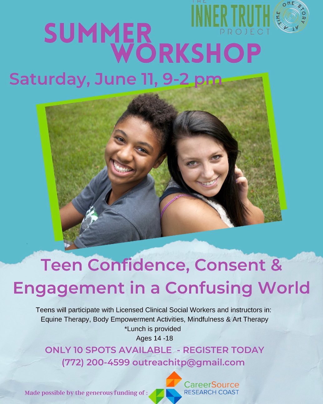 MCCAC - The Inner Truth Project has 10 open spots for... | Facebook