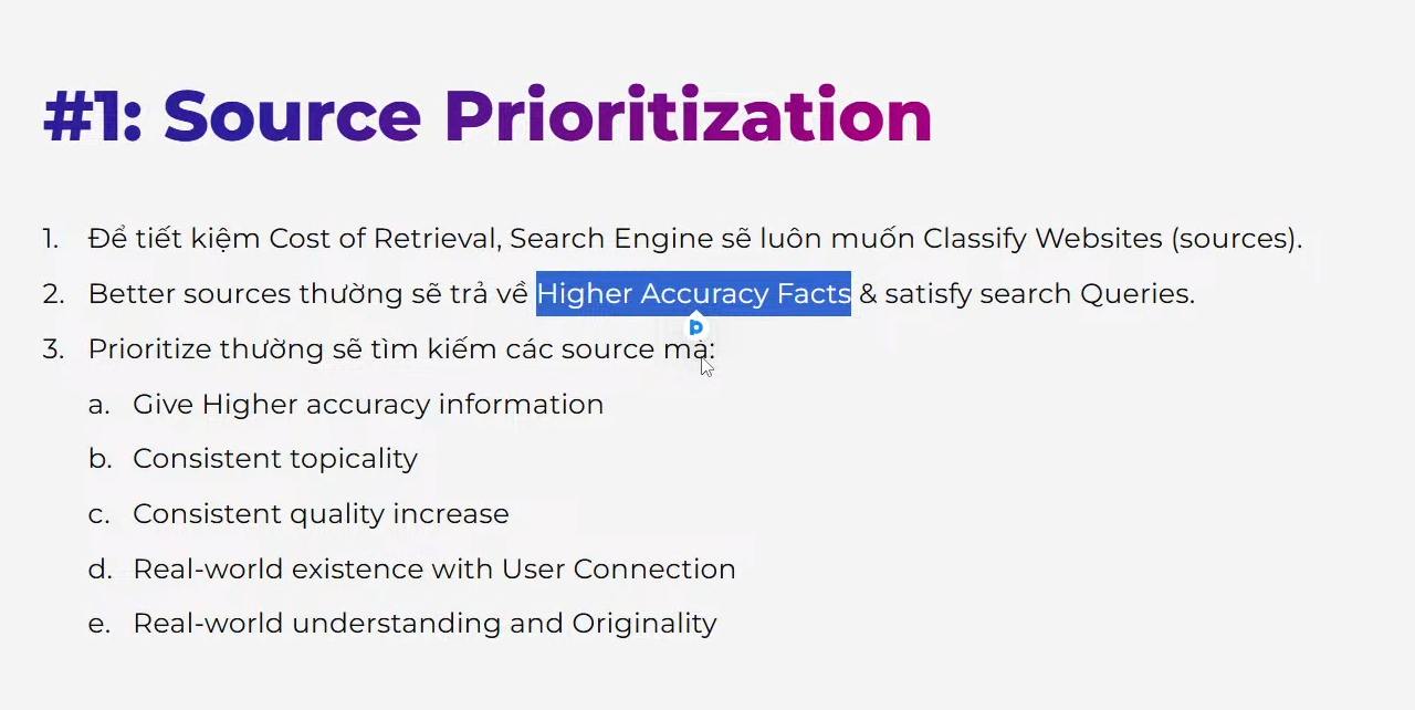 NGHIỆN SEO | # **Source Prioritization - Khái niệm quyết định ai lên ...