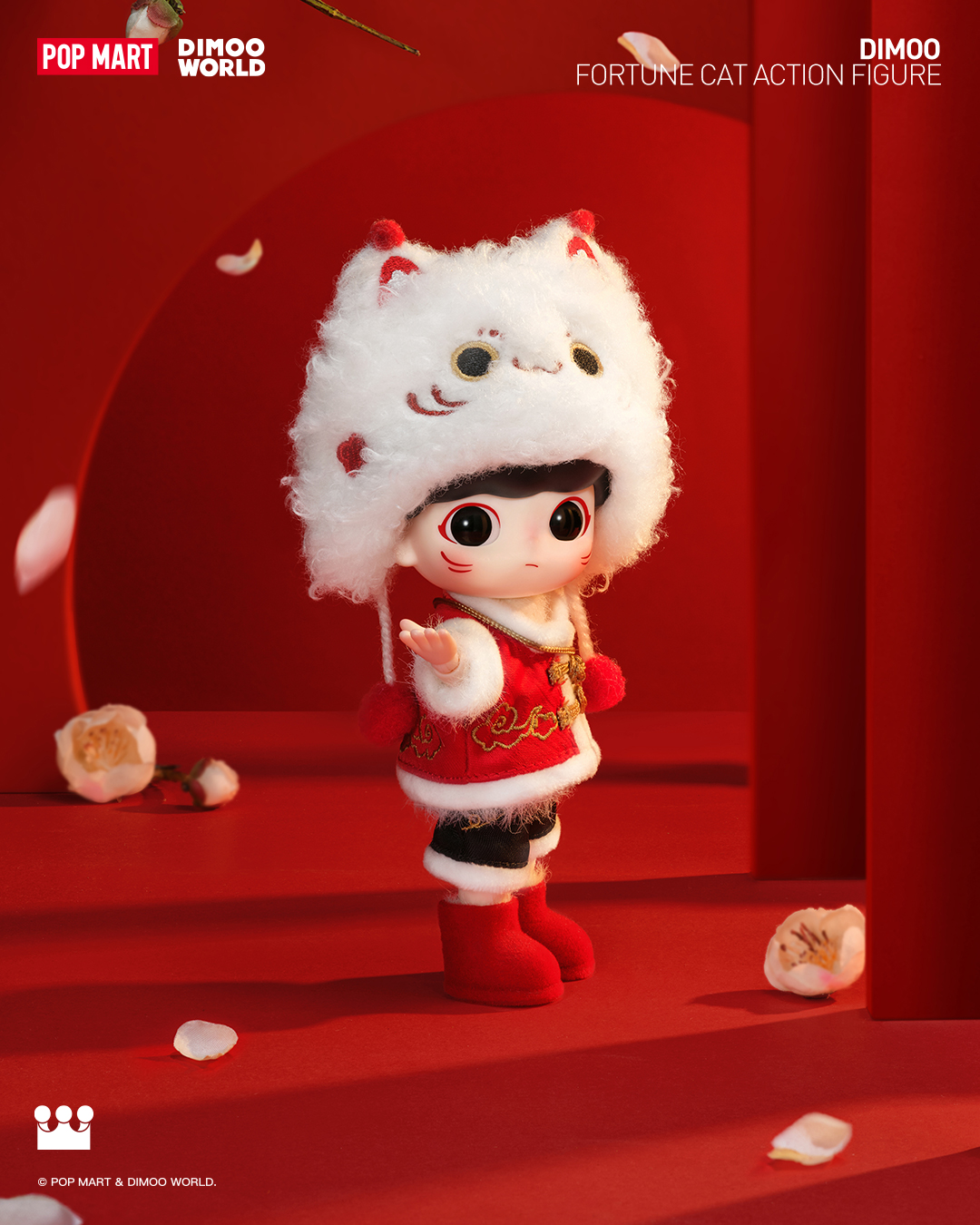 POP MART US - DIMOO FORTUNE CAT ACTION FIGURE DIMOO is...