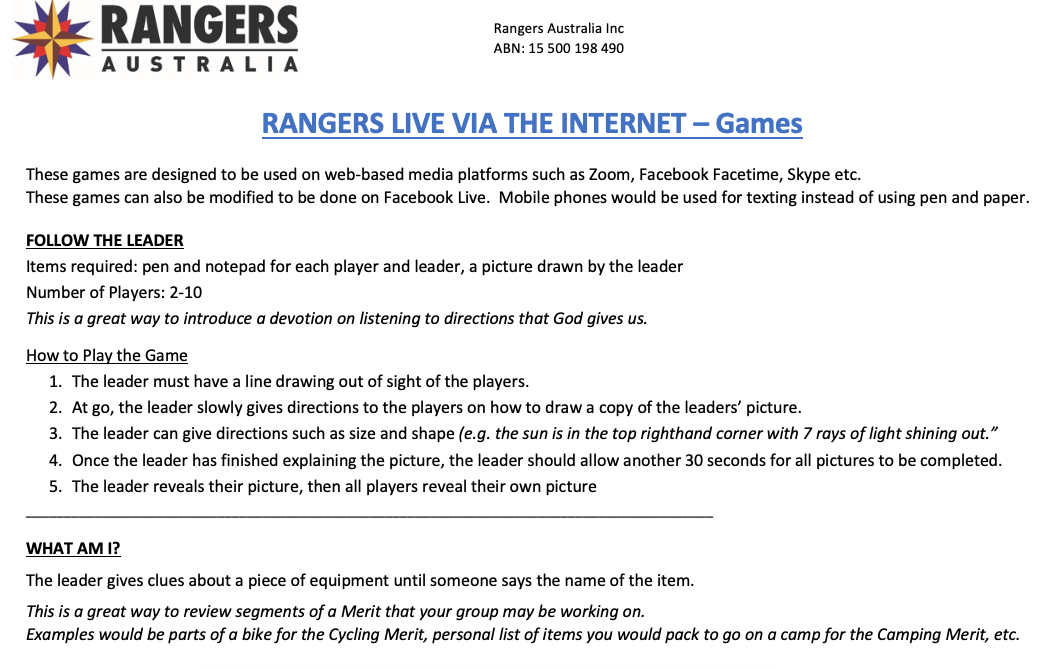 Rangers Australia