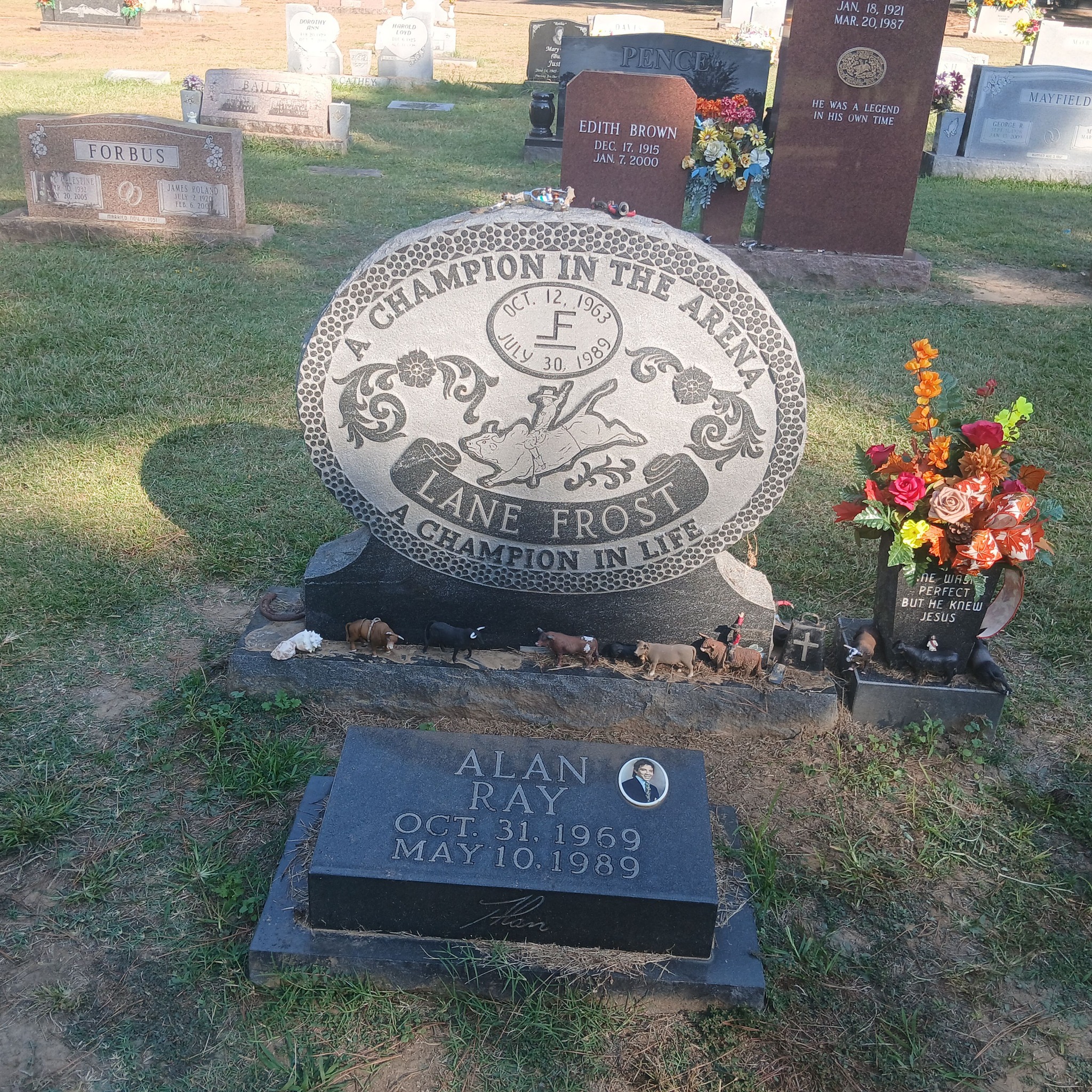 Lane Frost's grave in Oklahoma