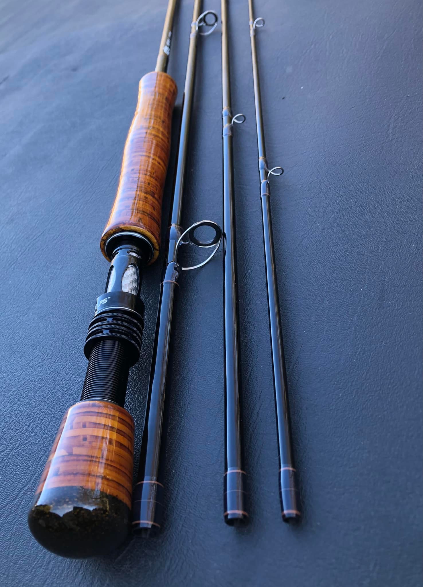 8wt fly rod reel seat REC Aluminum AUS Timeless Design Uplocking Aluminum Reel Seat w/Maple