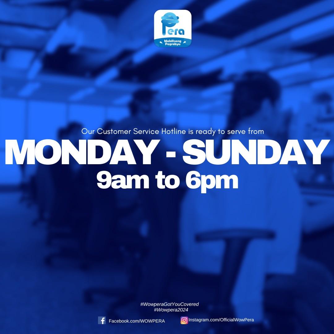 Wow Pera - In need of help? Our customer service hotline... | Facebook
