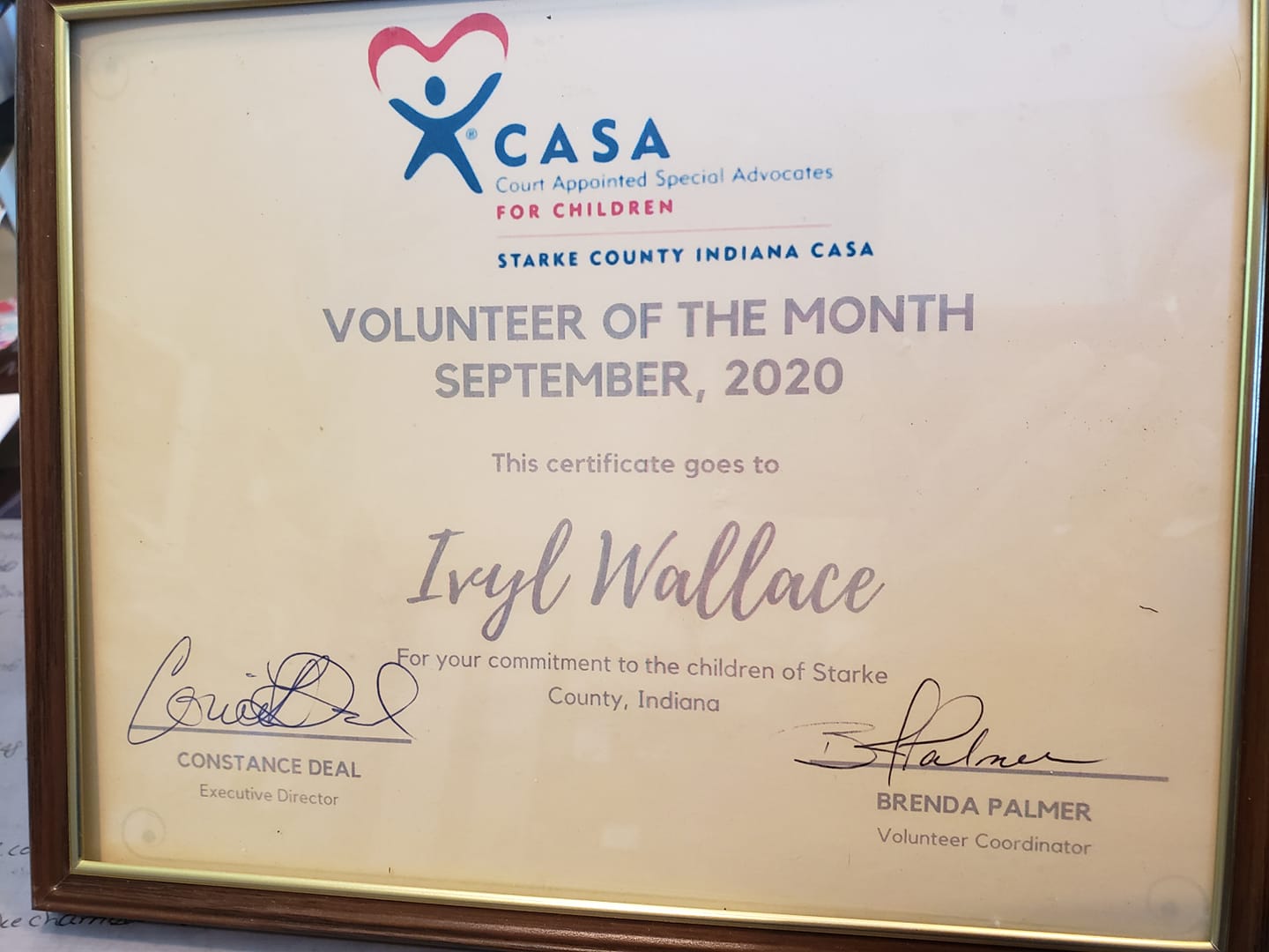 Congratulations to Ivyl Wallace, our... - Starke County CASA | Facebook