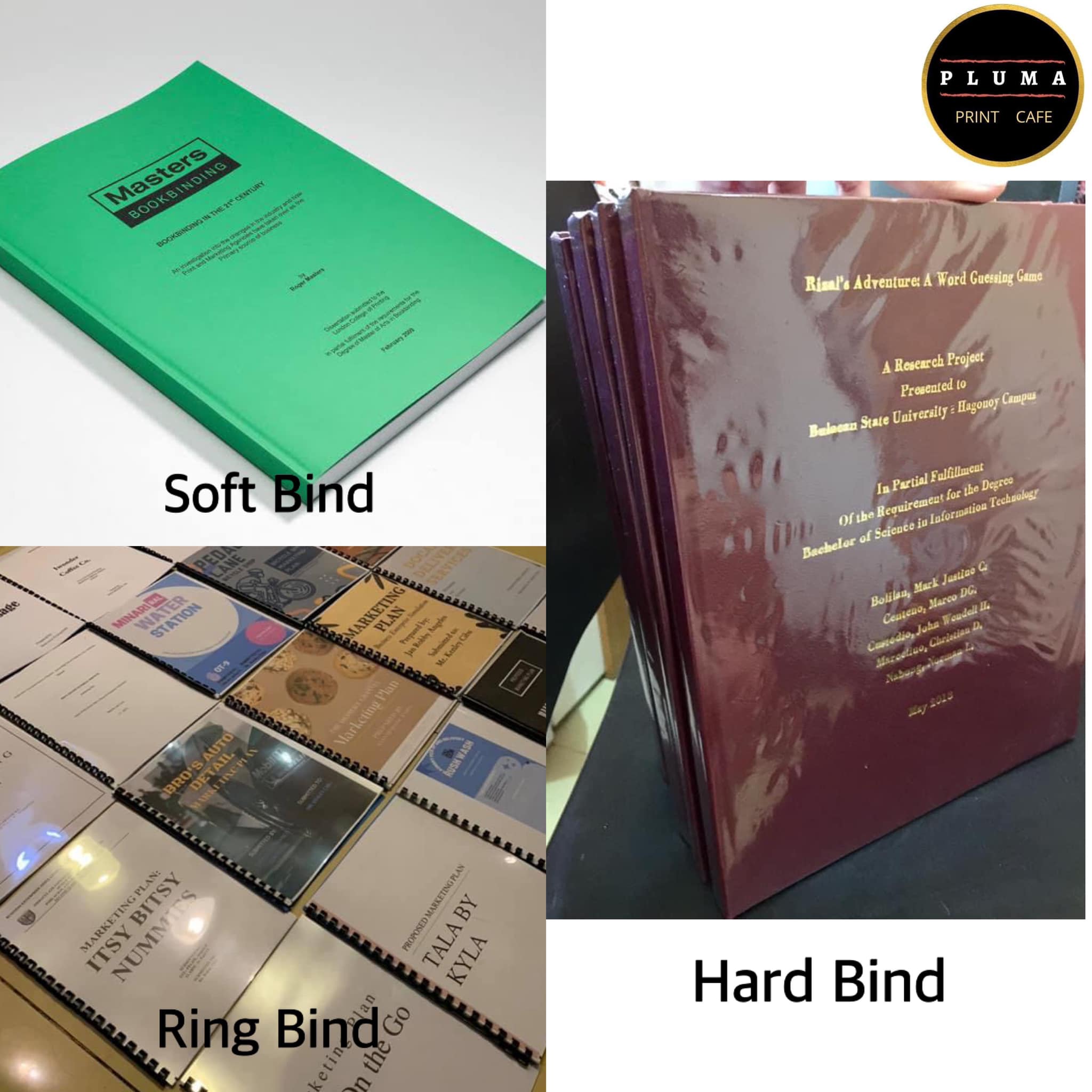 Bookbinding is available in... - Pluma Print & Copy Bulacan | Facebook
