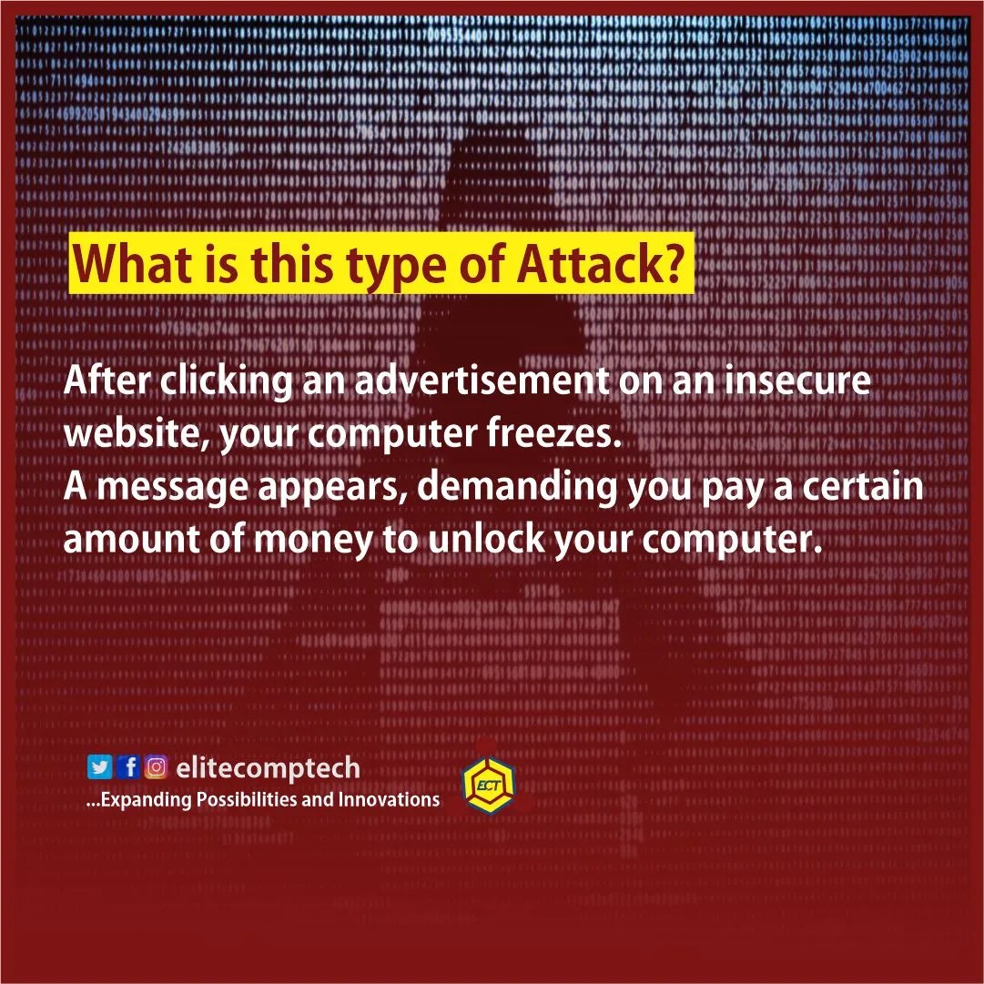 What is this type of attack? 🤔 . . .... - Elite Comp-Tech.