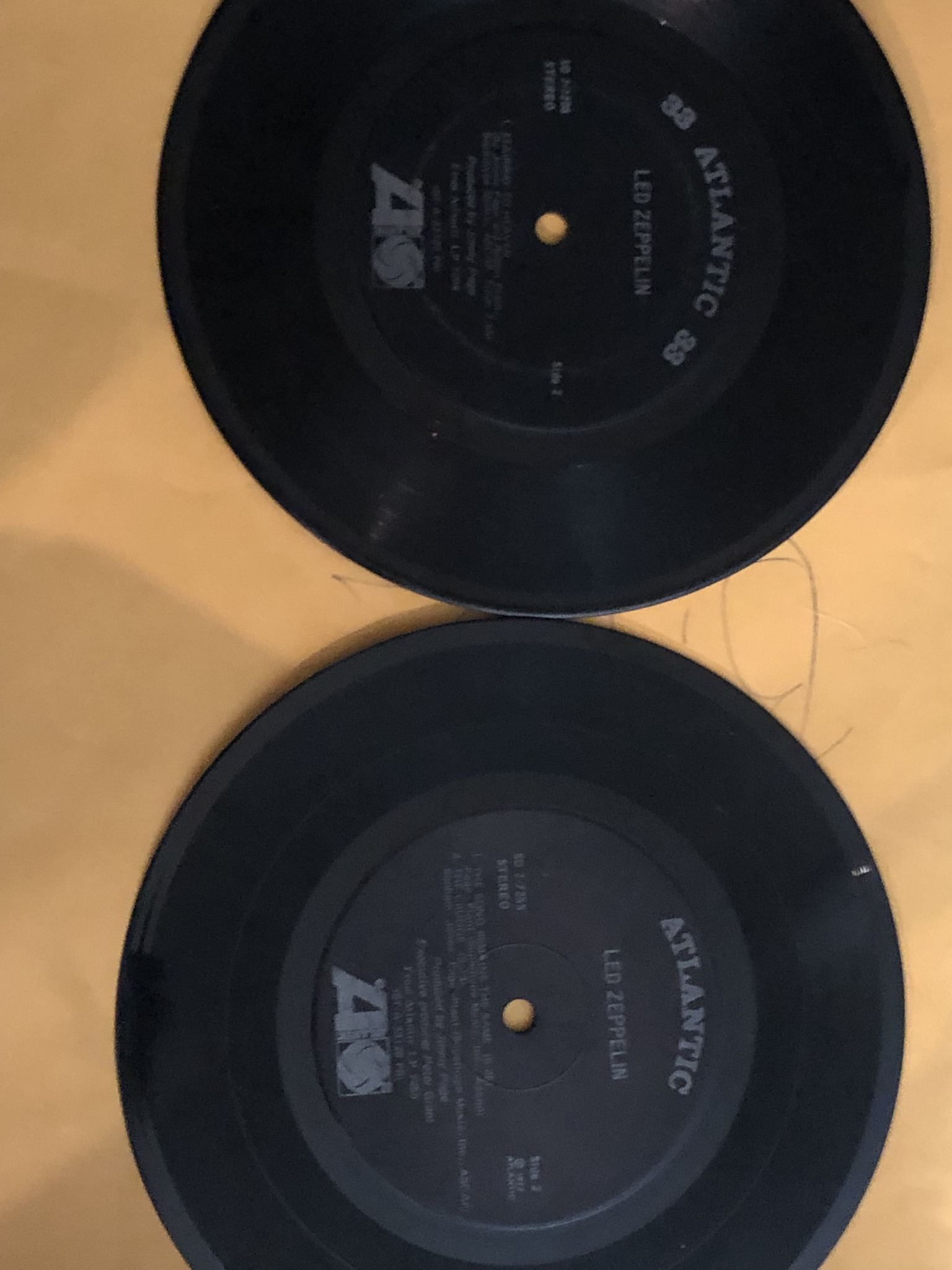 Old 7-inch 33 1/3 records for jukebox use