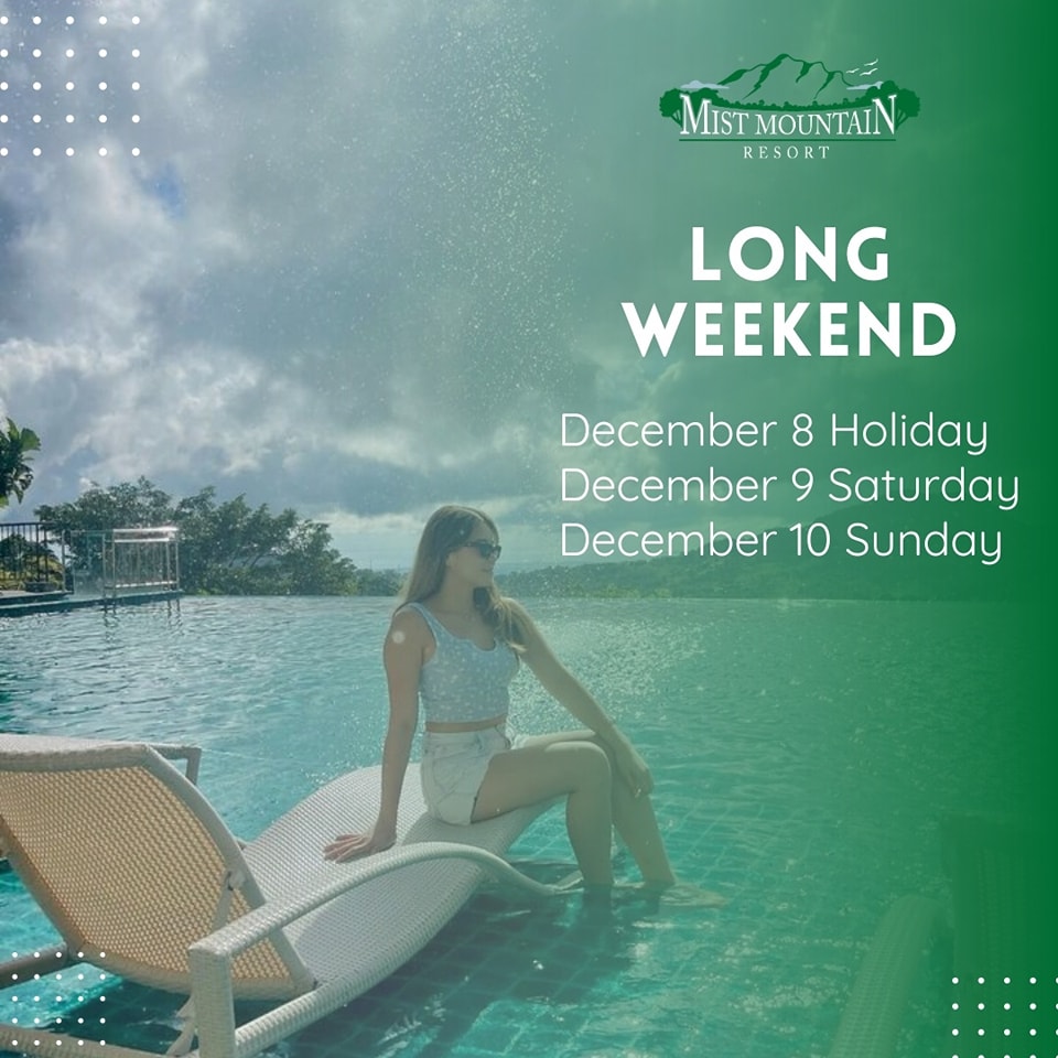 Mist - Recharge and reset: It’s a long weekend thing. BOOK NOW! Brgy ...