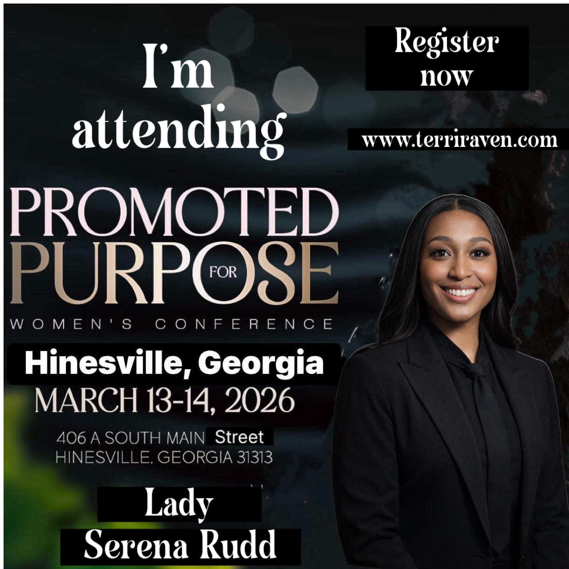 Terri - I am so happy to have this amazing woman of God attending my ...