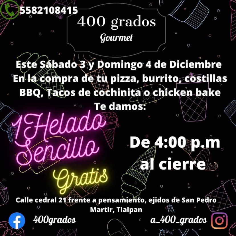 TlalpanVecinos - 400 Grados 🍕 esta de regreso en una nueva... | Facebook