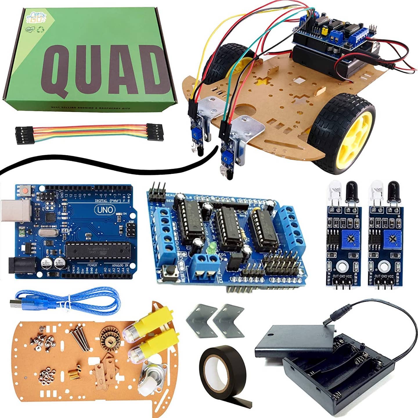 Quad Robotics - DIY Line Following Robot Car kit based on... | Facebook