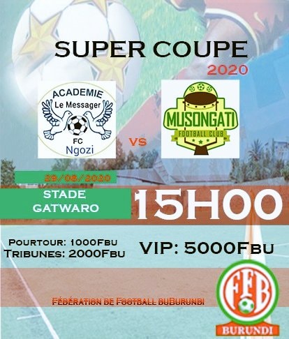 The Burundi 🇧🇮 Super Cup between... - Africa Soccer Zone
