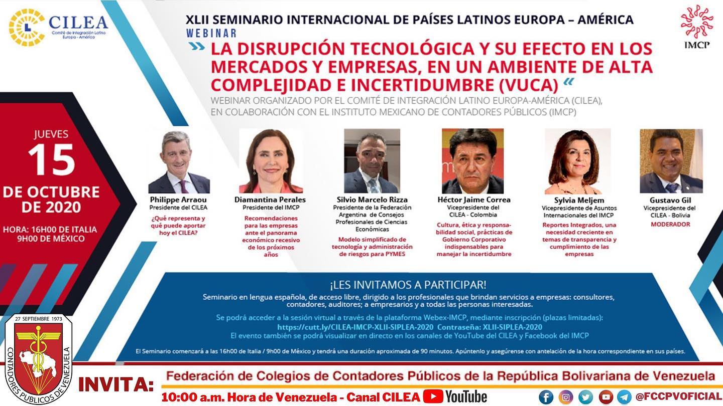 🚨🌎NUEVO EVENTO INTERNACIONAL: La Federación de Colegios de Contadores ...