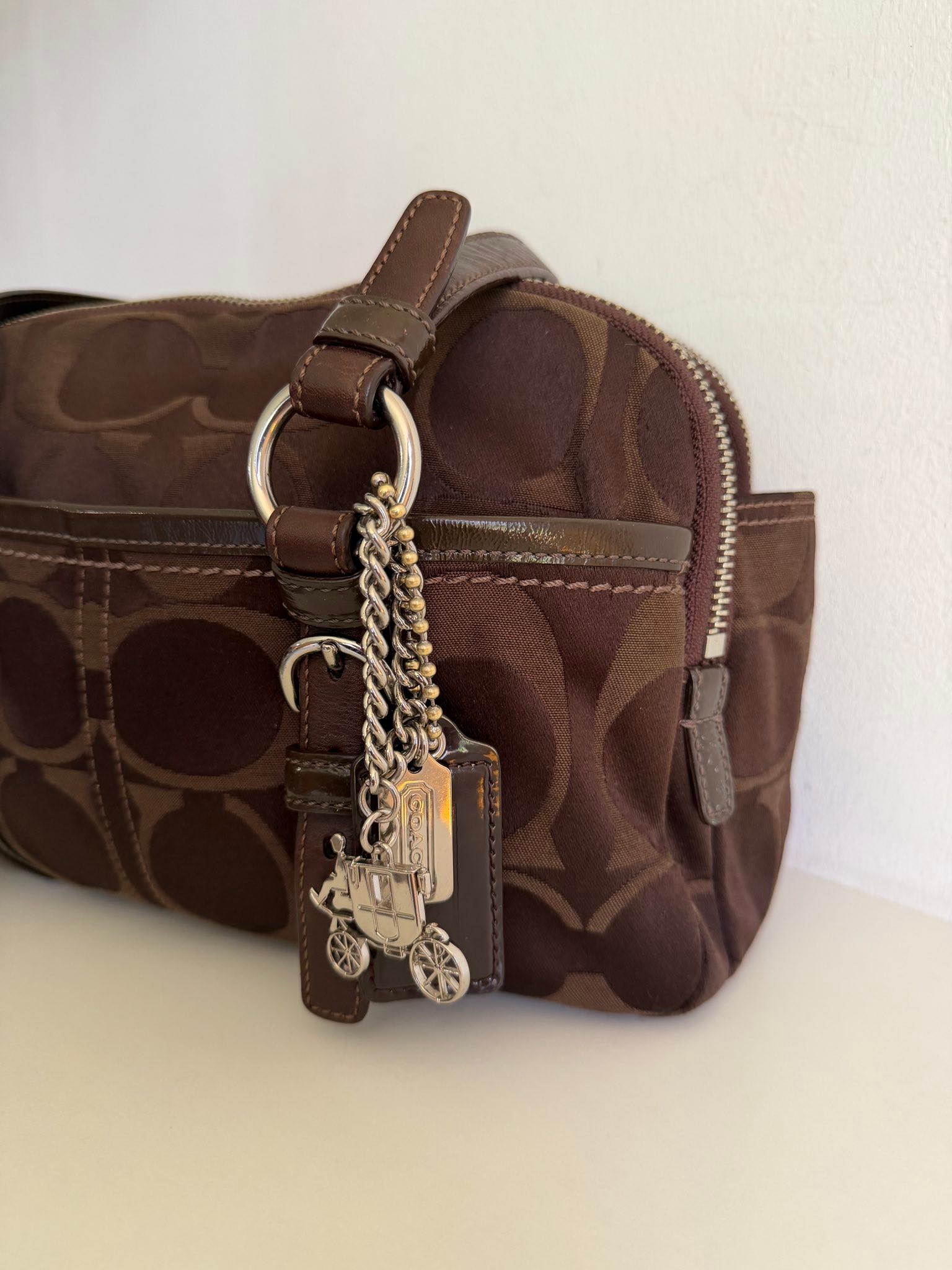 ? SOLD ? *Coach Bonnie Brown Chocolate Signature Soho Satchel 