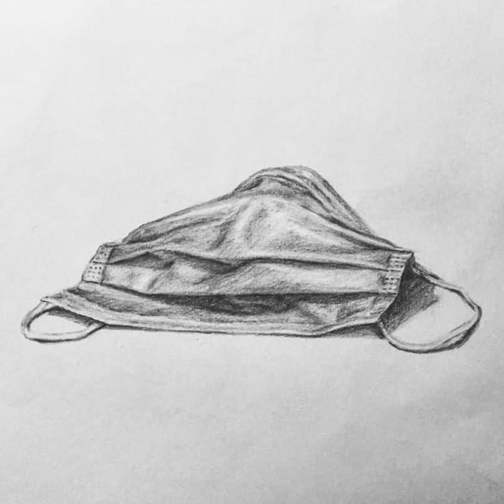 Hbdrawingstudio - OUR STUDENT'S WORK Mask Graphite on...