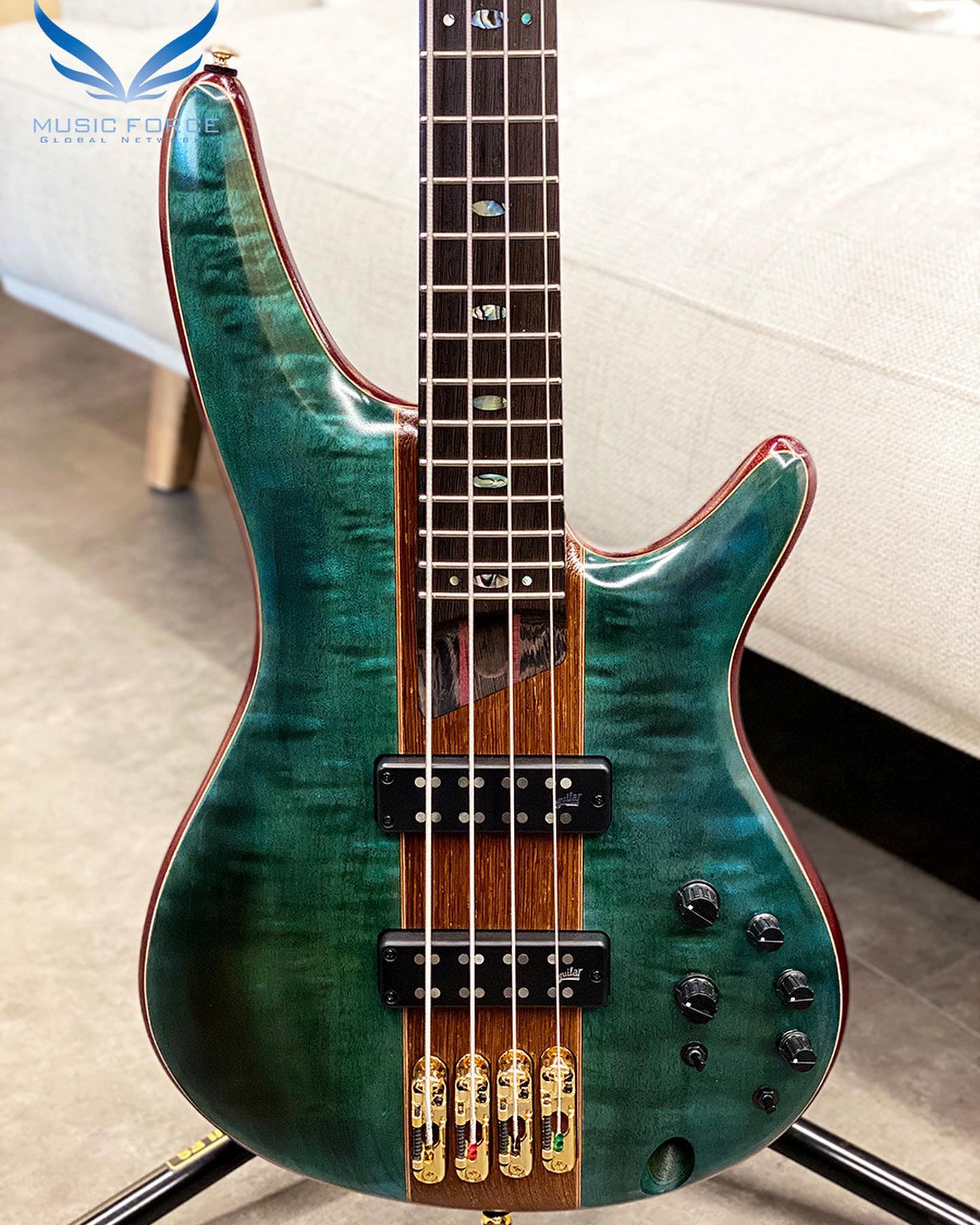 Ibanez SR Premium Series SR2400-Caribean Green Low Gloss (Made In