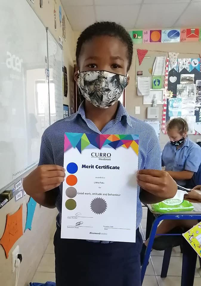Curro Westbrook - Congratulations to the following Grade 3...