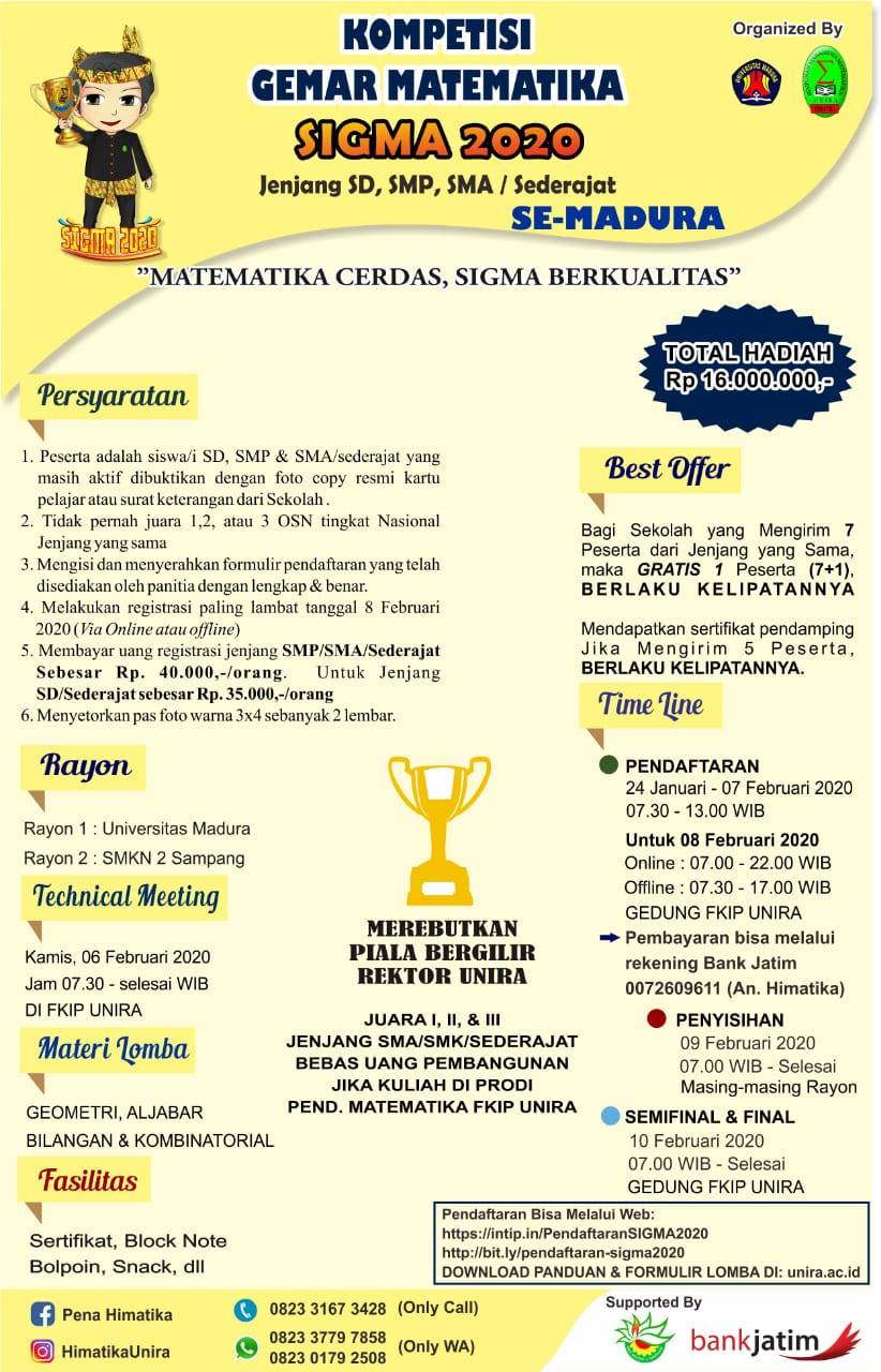 Prodi Pendidikan Matematika UNIRA | Pamekasan