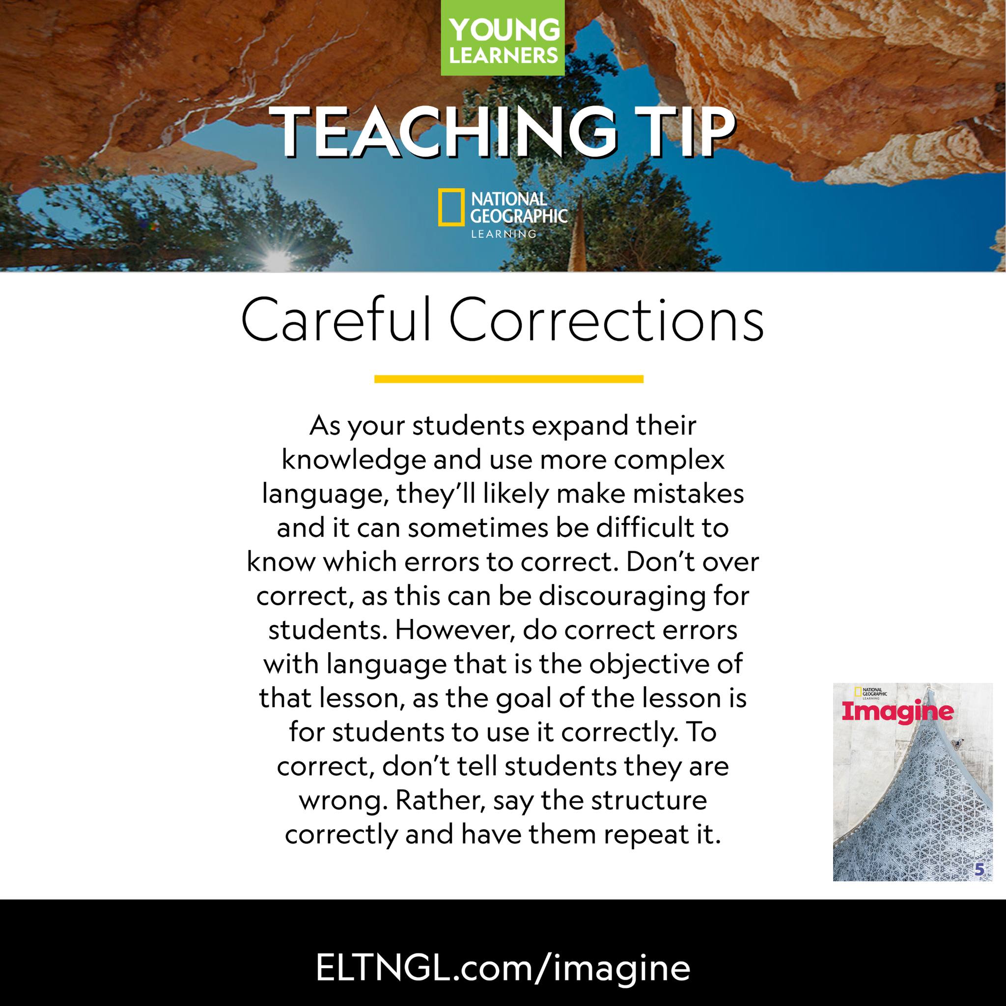 National Geographic Learning - This week's #TeachingTip is from Imagine ...