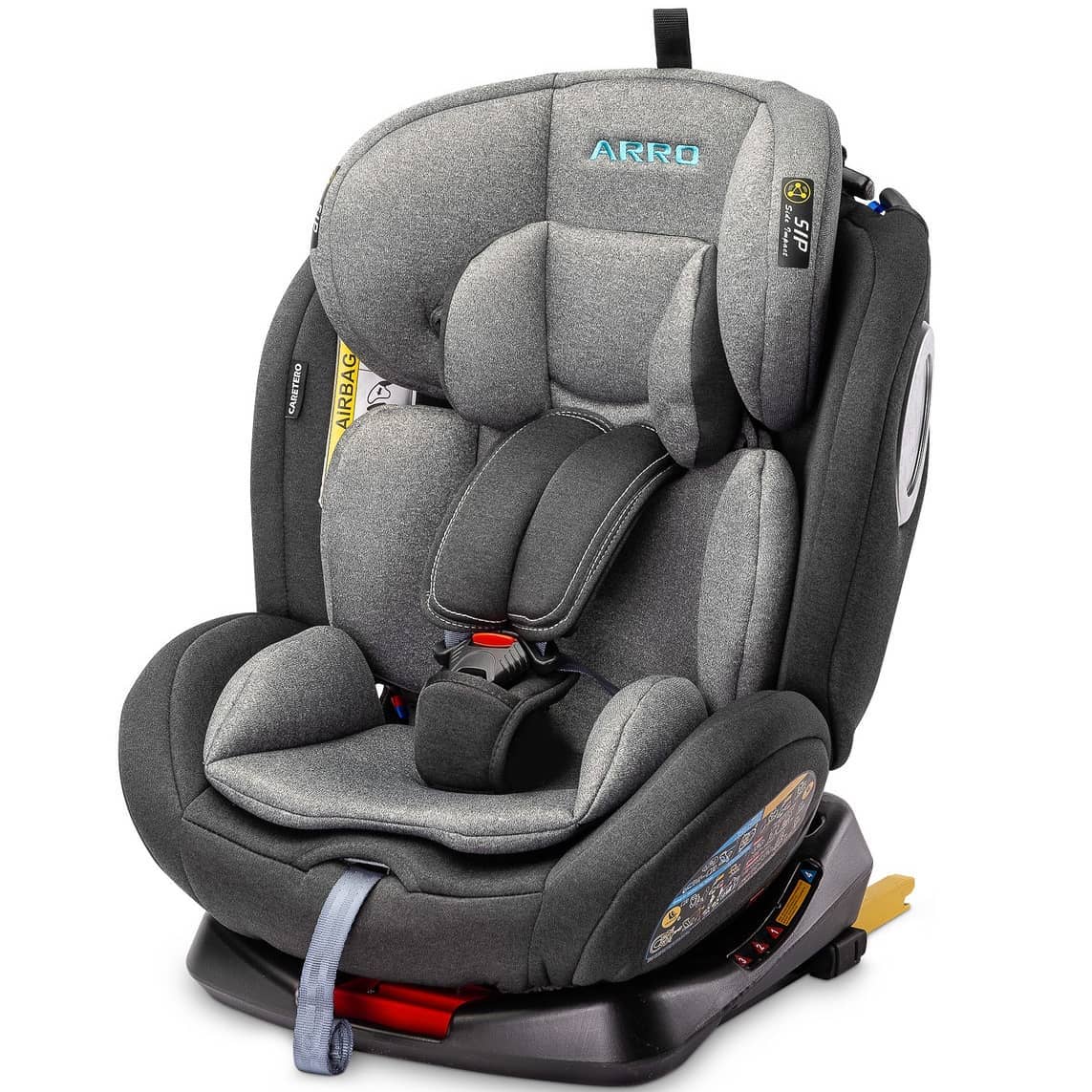 This is an Aprica Fladea Grow child car seat, featuring a 360
