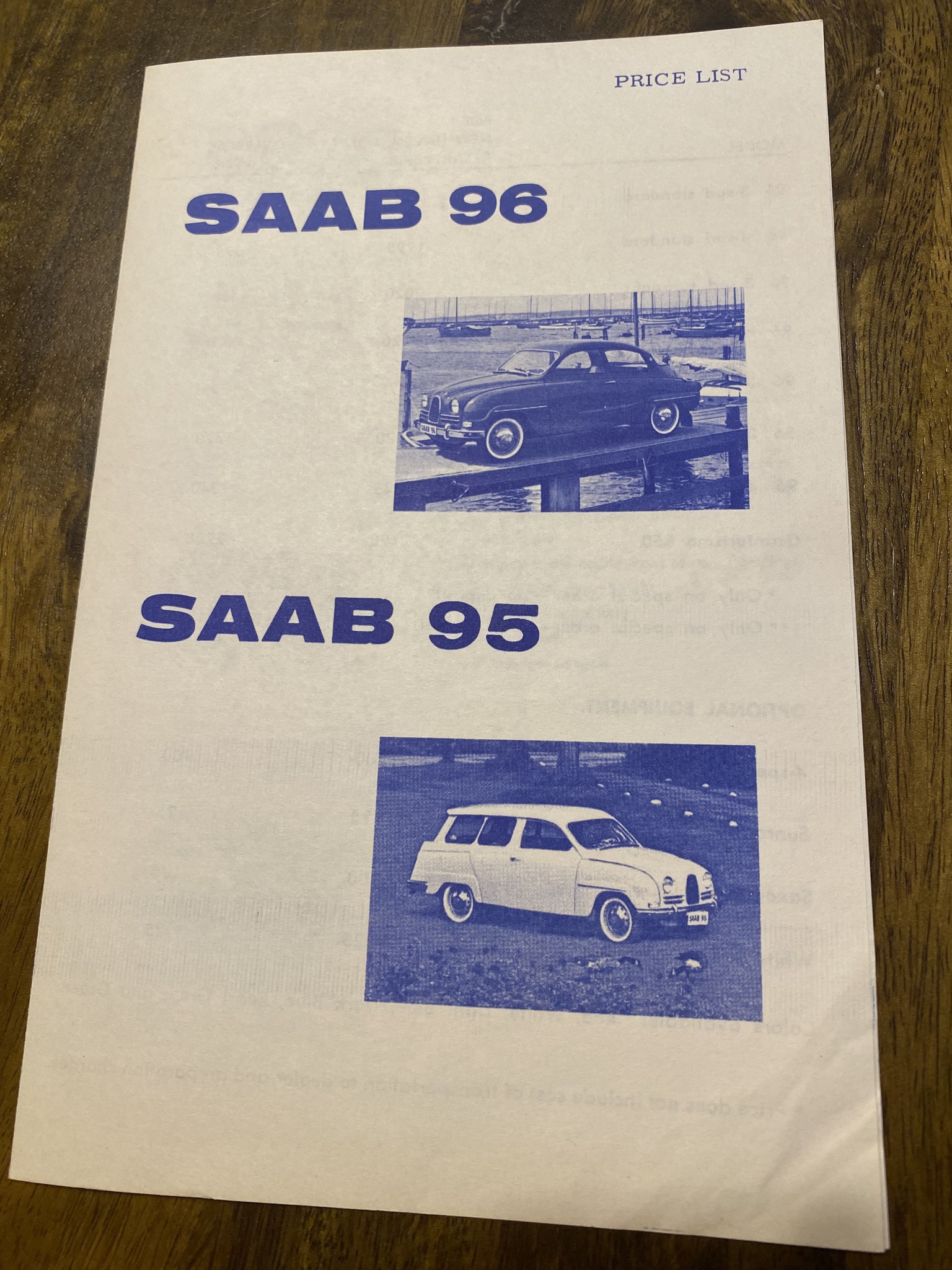 Voiture Miniature Saab 96 V4 Vintage 1:24 Par Hachette - Occasion, Avec Brochure