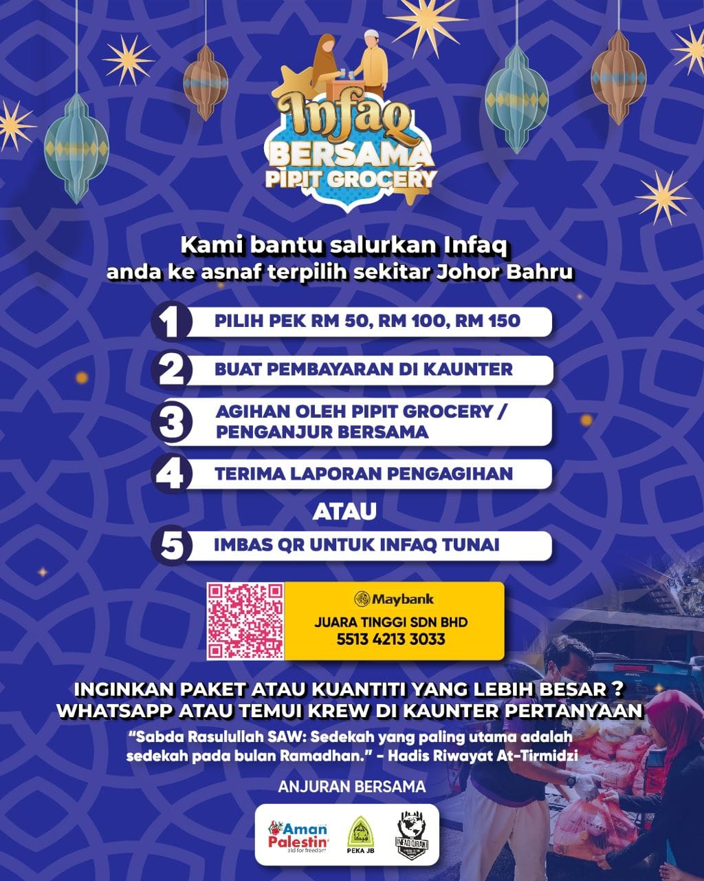 Infaq Qirani - 🌙 Program Infaq Bersama Pipit Grocery 🕌... | Facebook