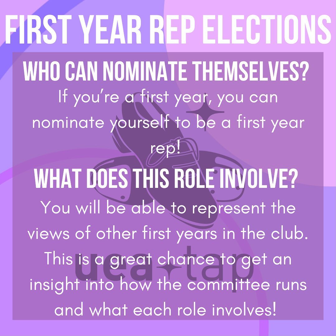 UEA Tap - FIRST YEAR REP ELECTIONS If you’re a first... | Facebook