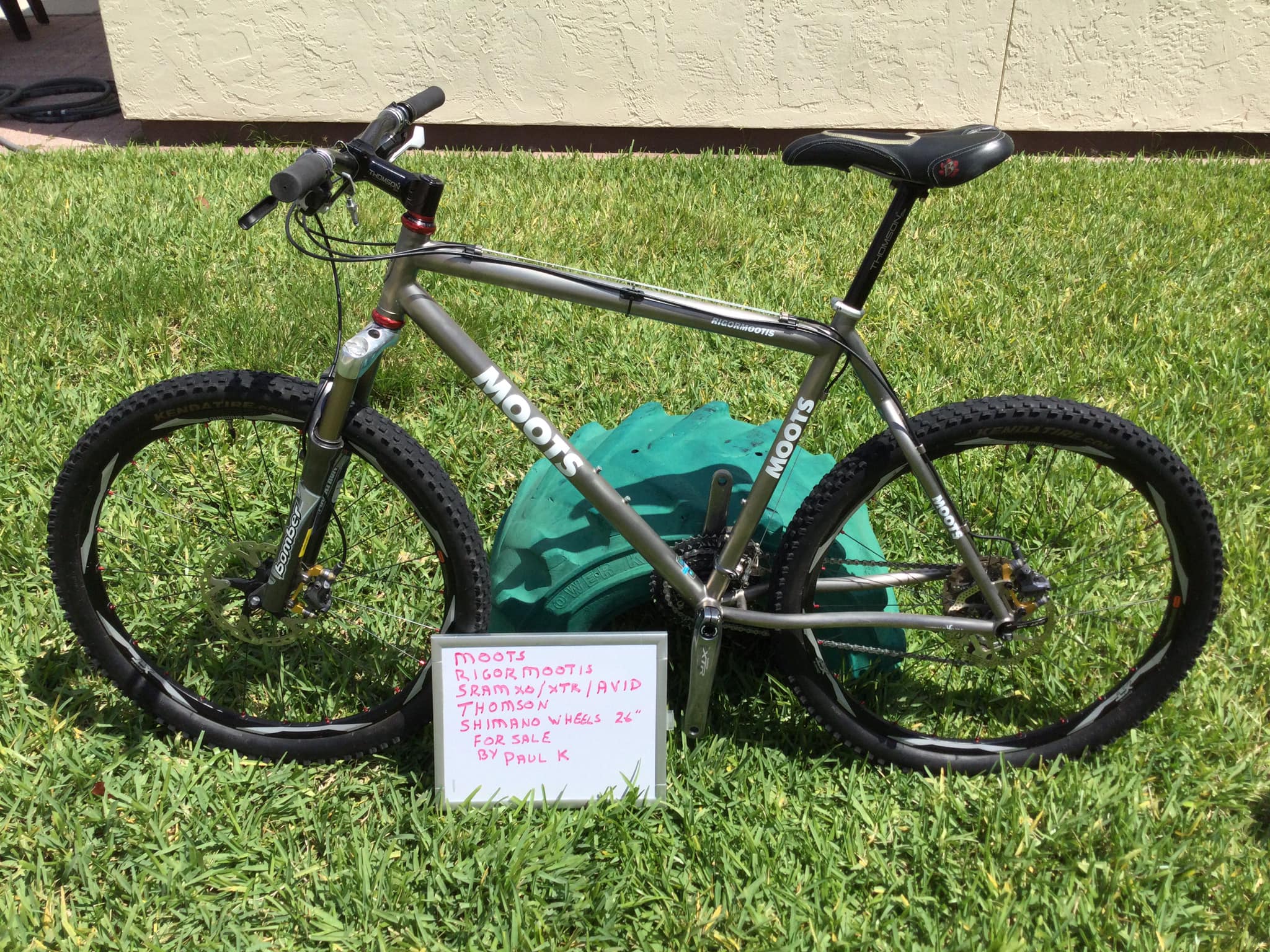Moots YBB Rohloff 29er soft tail mountain bike for sale