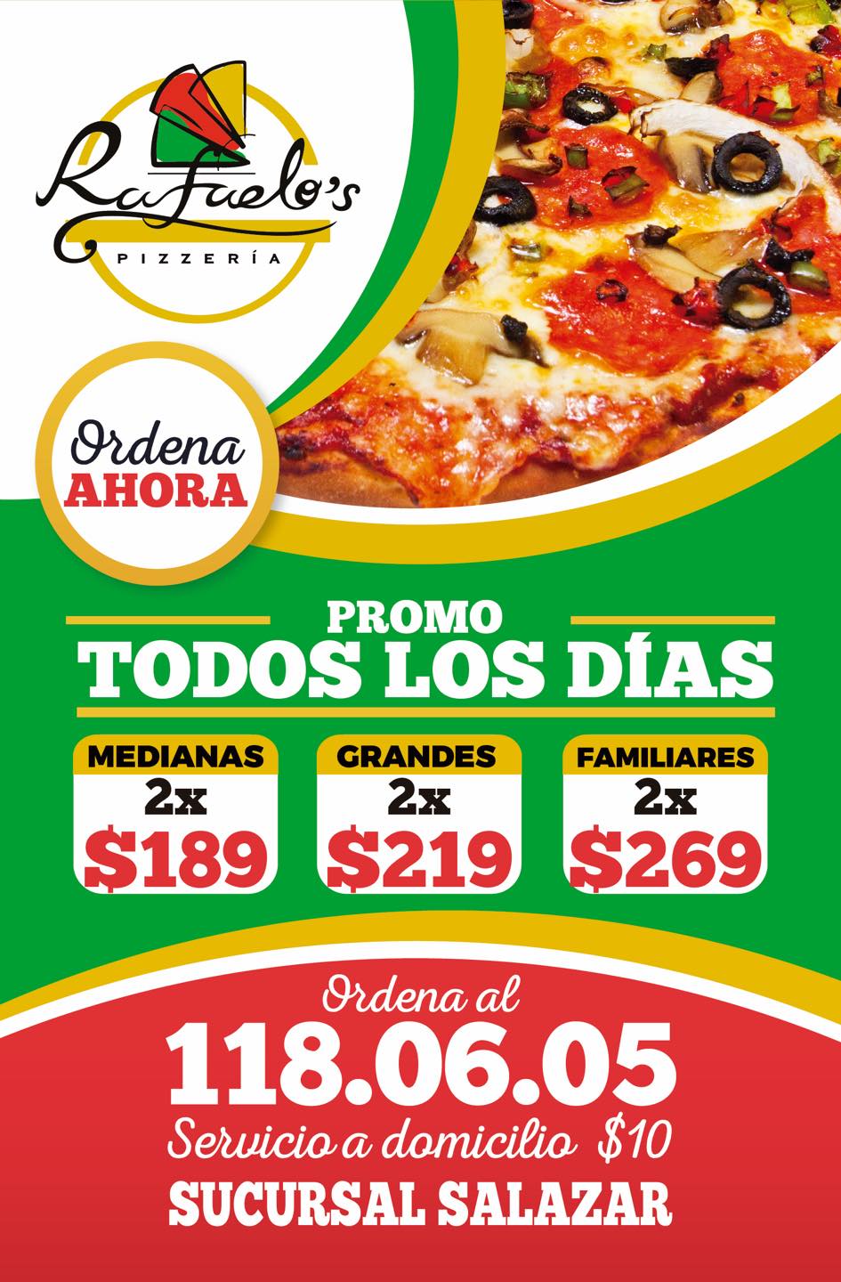 🍕Les compartimos nuestro nuevo menú... - Rafaelos Salazar | Facebook