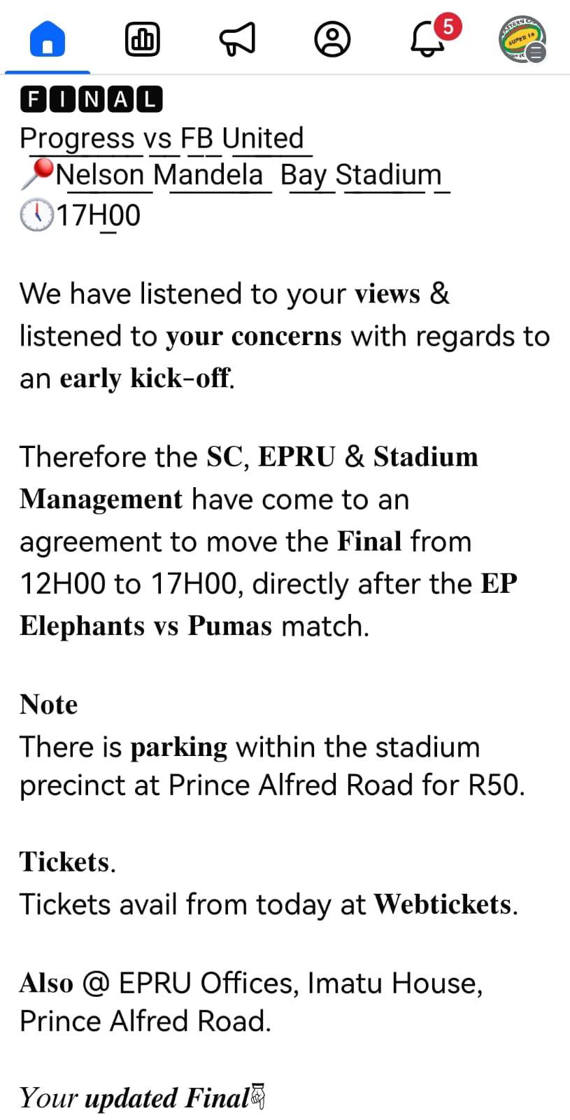 EPRU/SCORE 2024 Grand Challenge Cup | Facebook