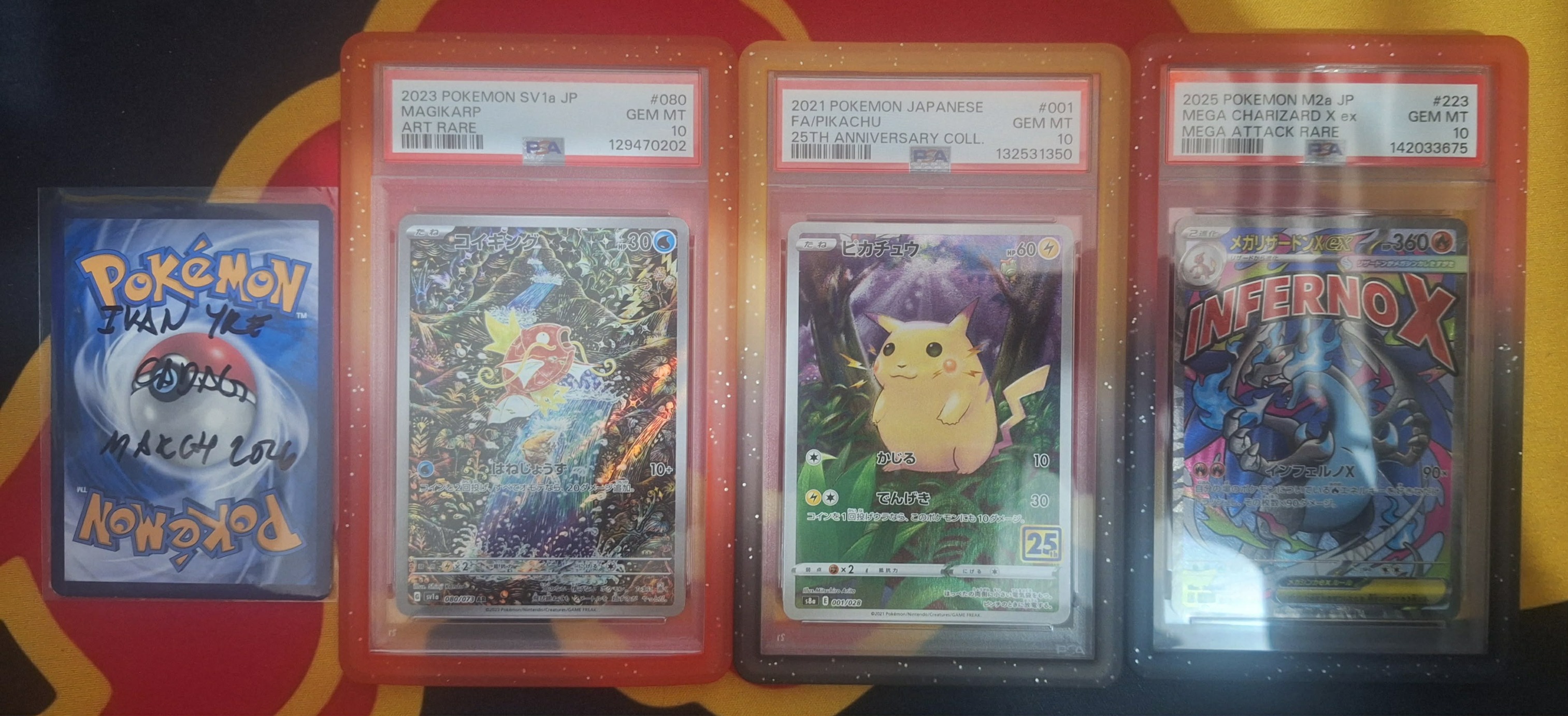 25th anniversary Pokémon Celebrations set in PSA 10