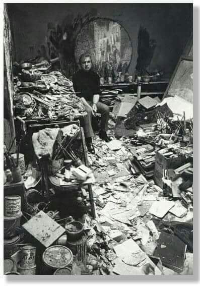 Did you think your studio was bad? Well, here's Francis Bacon in