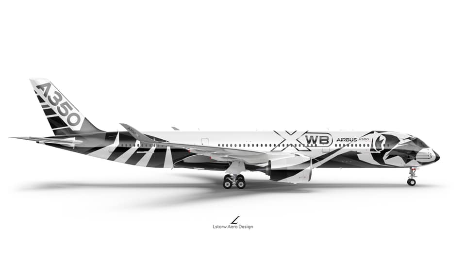 Aeronews - #Movember + raccoon Airbus #A350. Renderings:... | Facebook