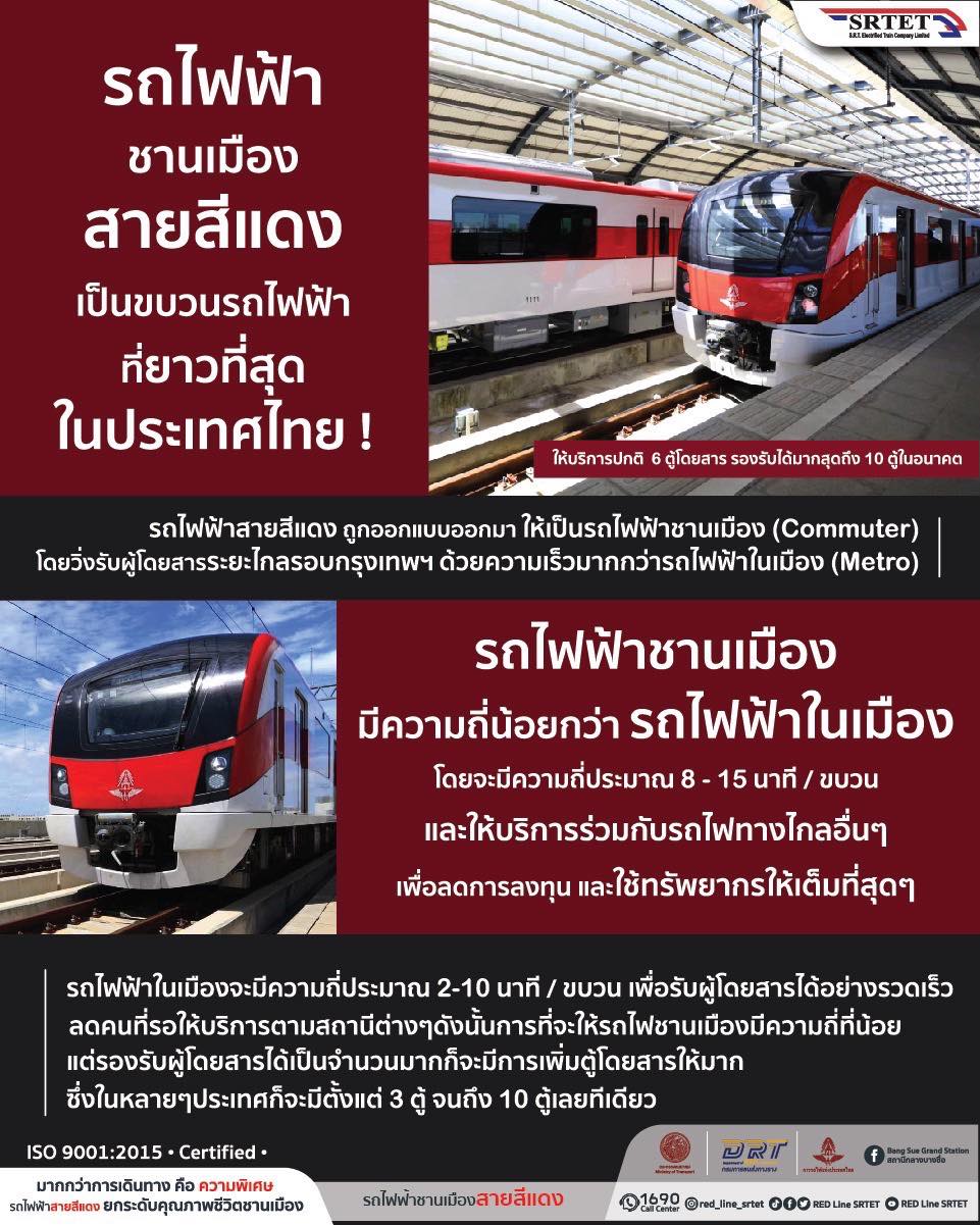 RED Line SRTET - บริษัท รถไฟฟ้า ร.ฟ.ท. จำกัด... | Facebook