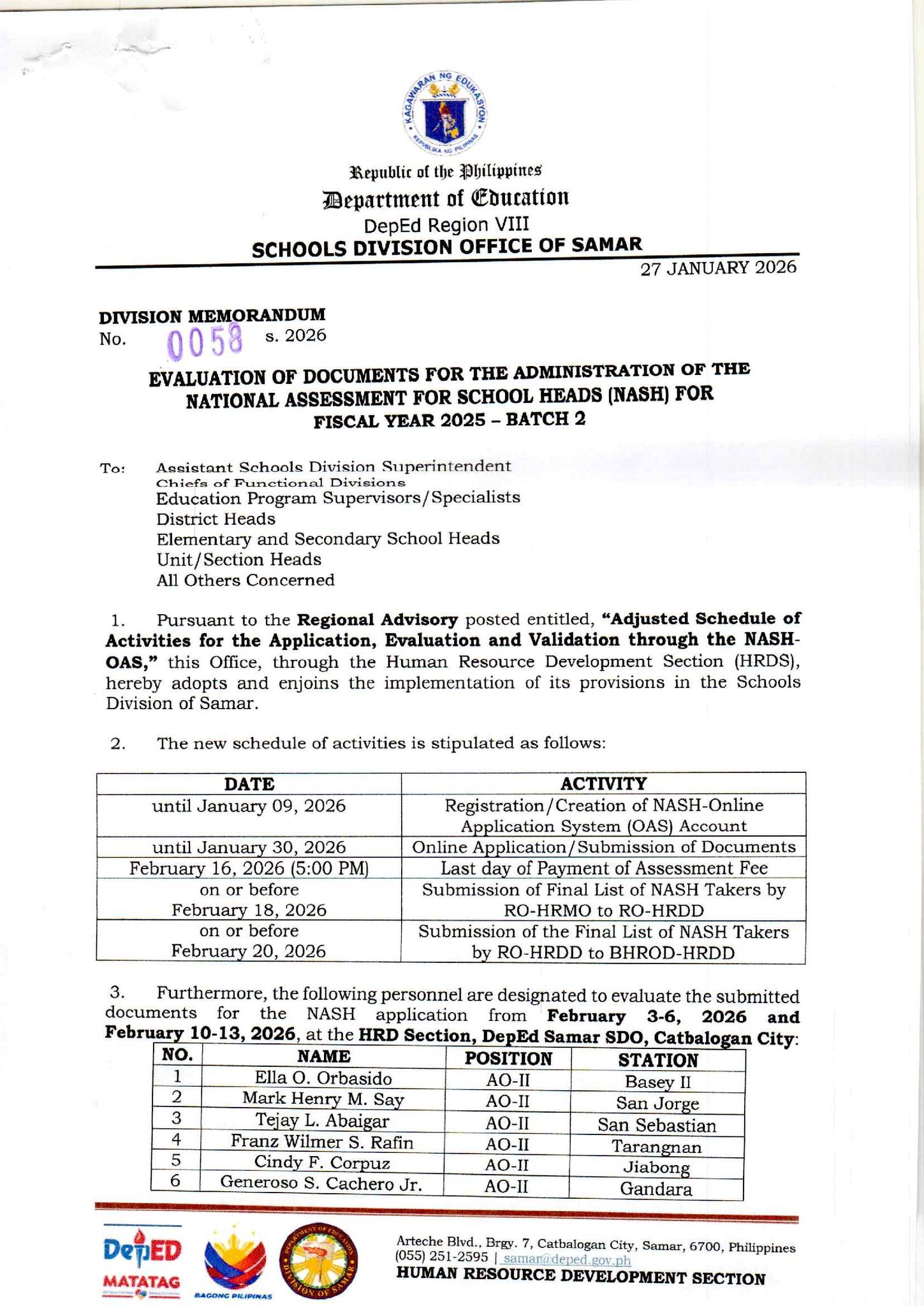 Samar ICT Community | # Division Memorandum No | Facebook