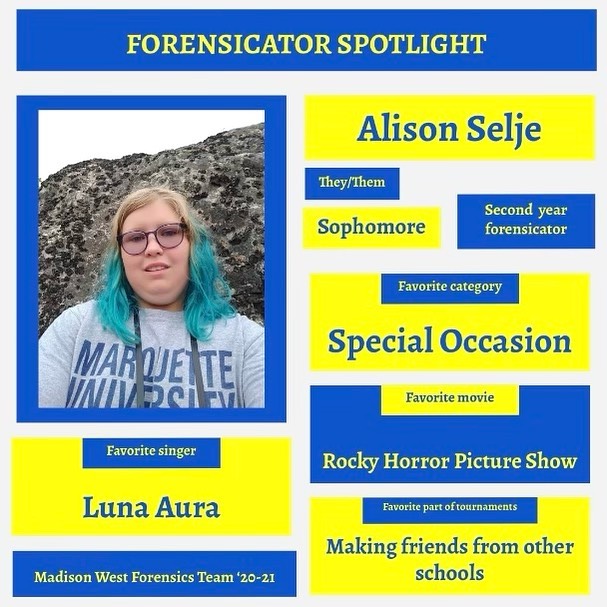 meet our team! forensicator... - Madison West Forensics Team | Facebook