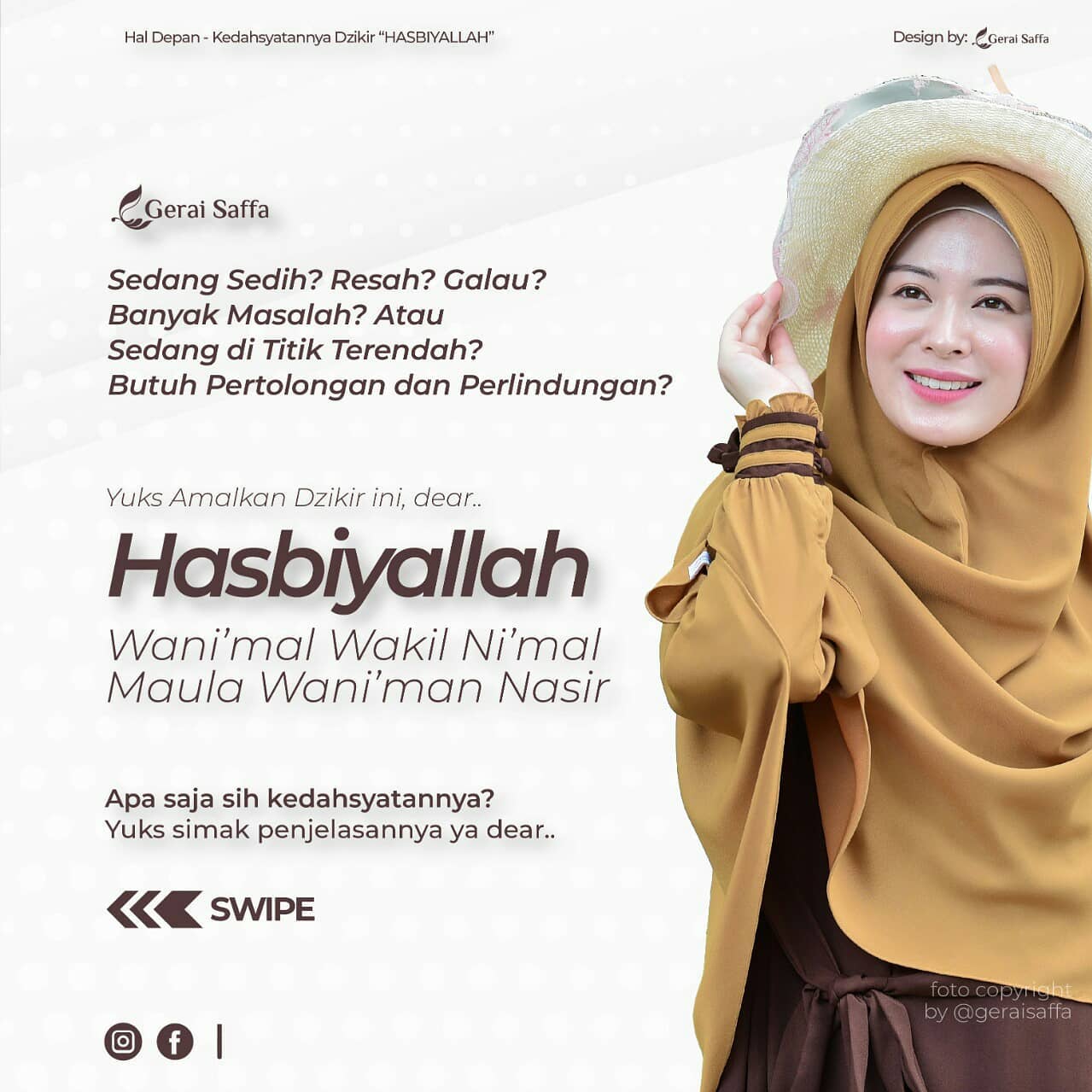 Hasbiyallah Cukuplah Allah Bagiku Azfa Griya Muslimah Facebook