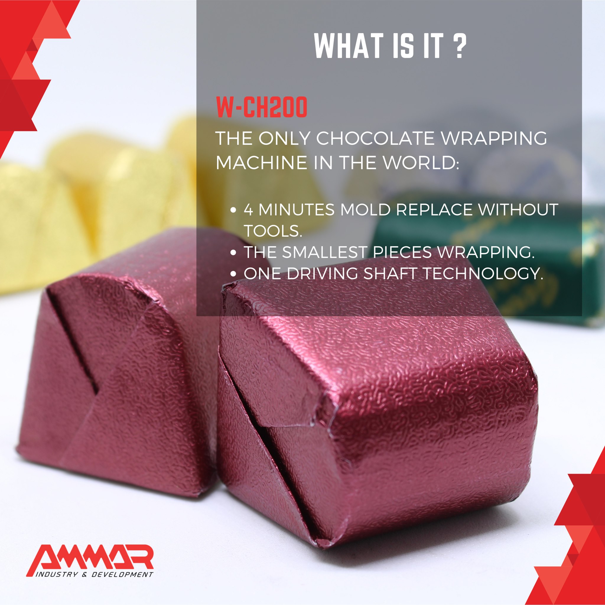 Ammar Machinery - Chocolate Wrapping Machine by AMMAR machinery 🍫🥇 👇🏻 ...