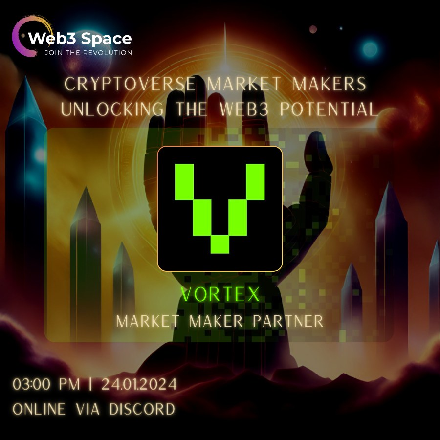 Web3 - Web3 Space is excited to announce our partnership with Vortex as ...