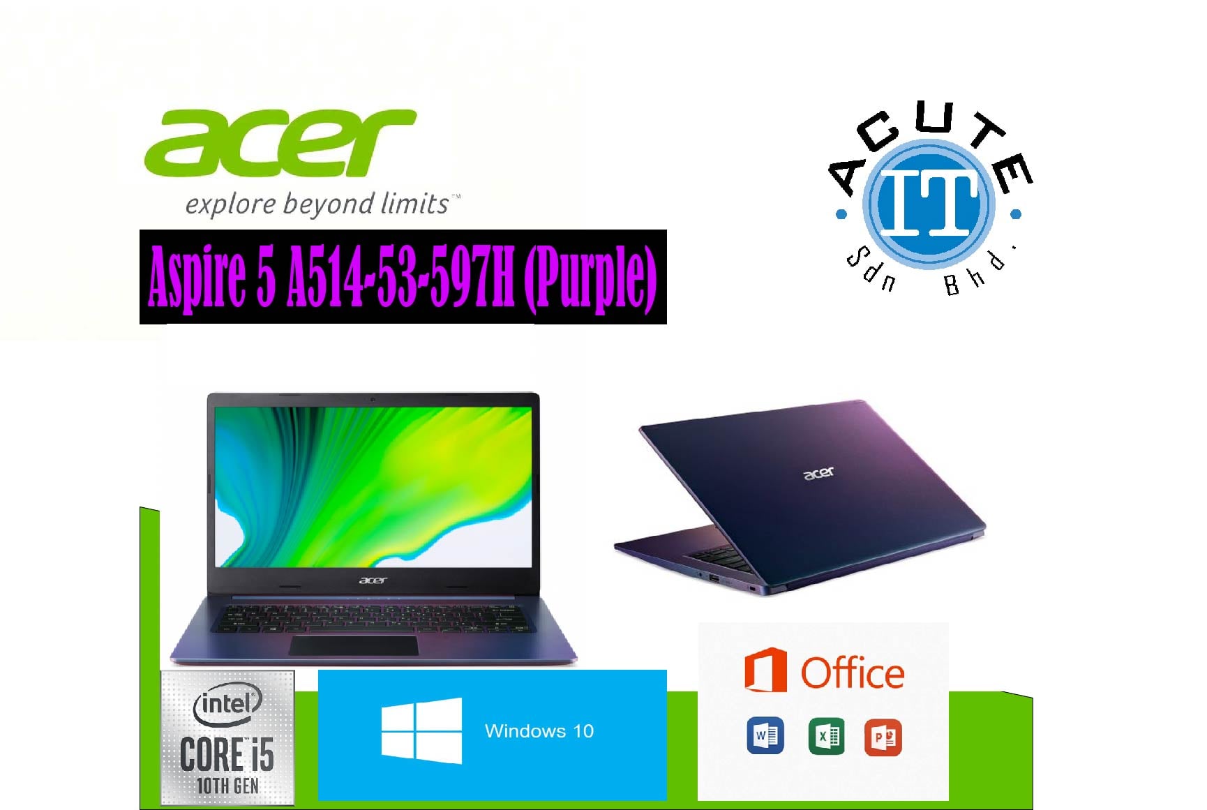 Acute It Sdn Bhd - Acer Aspire 5 A514-53-597H 14