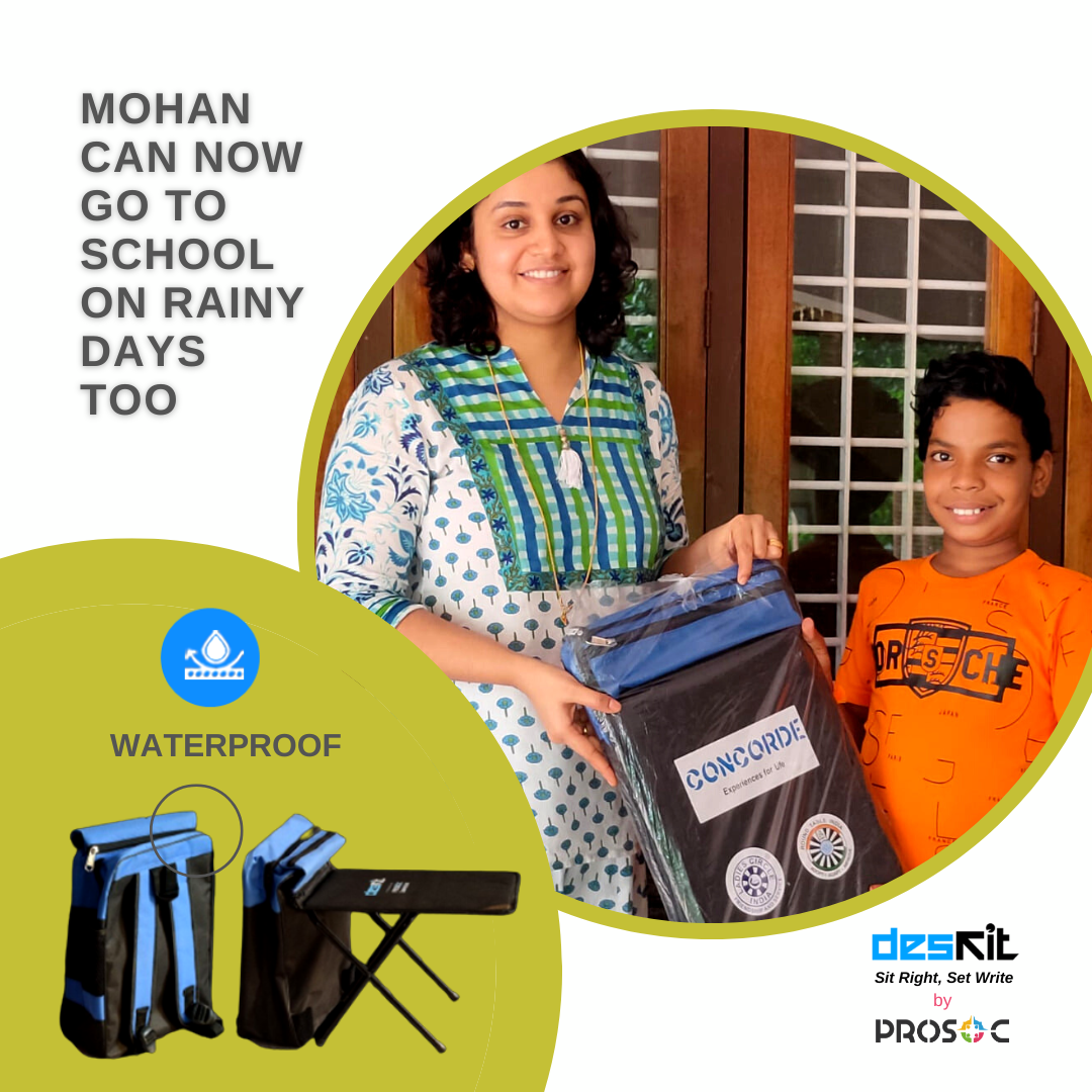 Deskit- A Portable Study Table Integrated With A School Bag | Kanpur