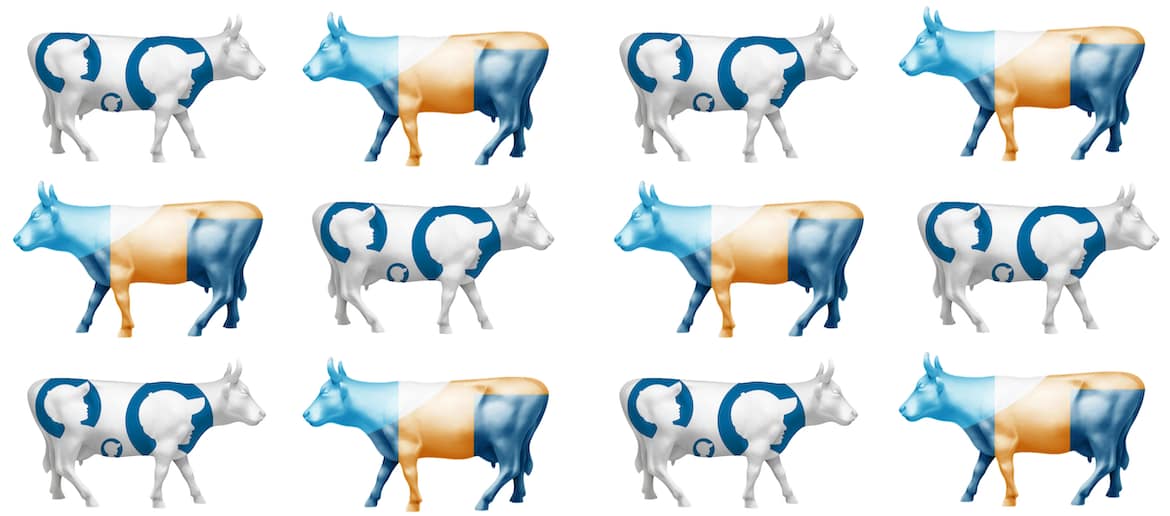 Something different. Yes . . . I painted a cow in 2011 for the