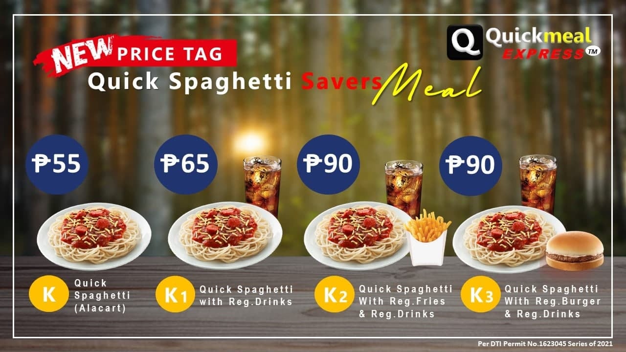 New Price List of our Menu... - Quick Meal Express Ph